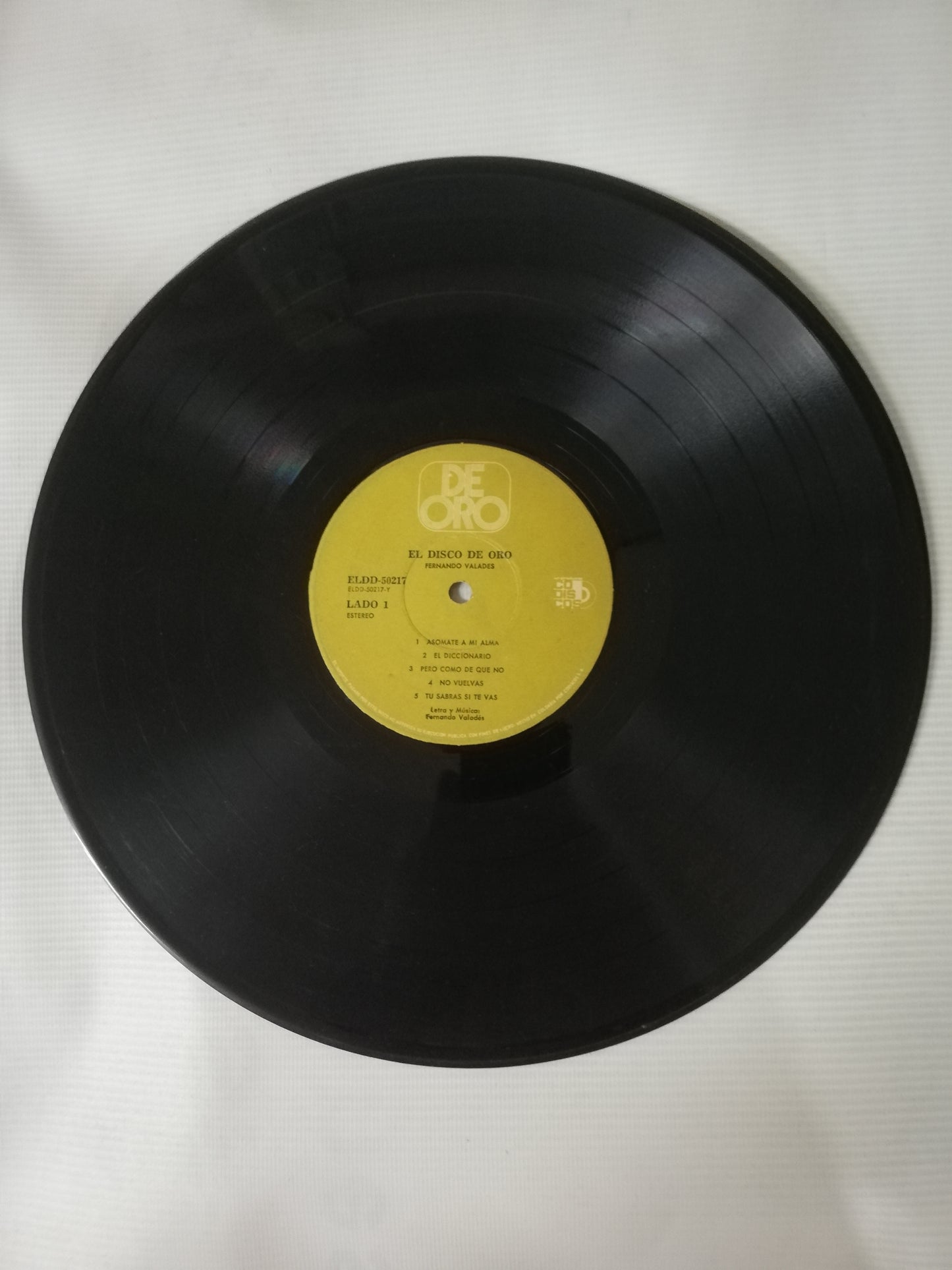LP FERNANDO VALADES - EL DISCO DE ORO