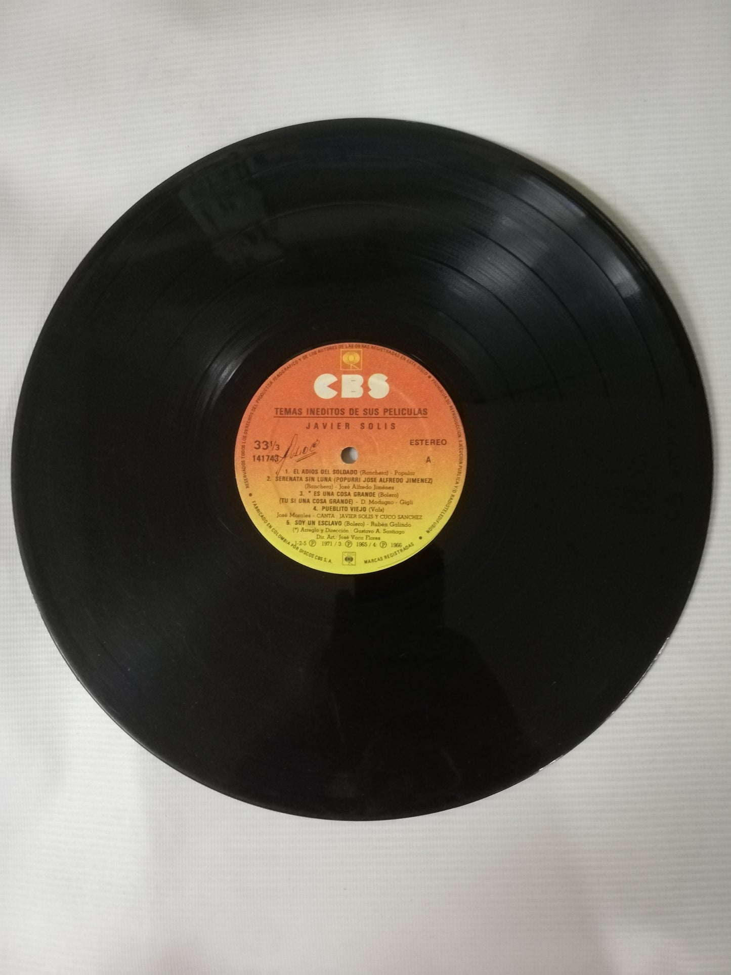 LP JAVIER SOLIS - TEMAS INÉDITOS DE SUS PELICULAS