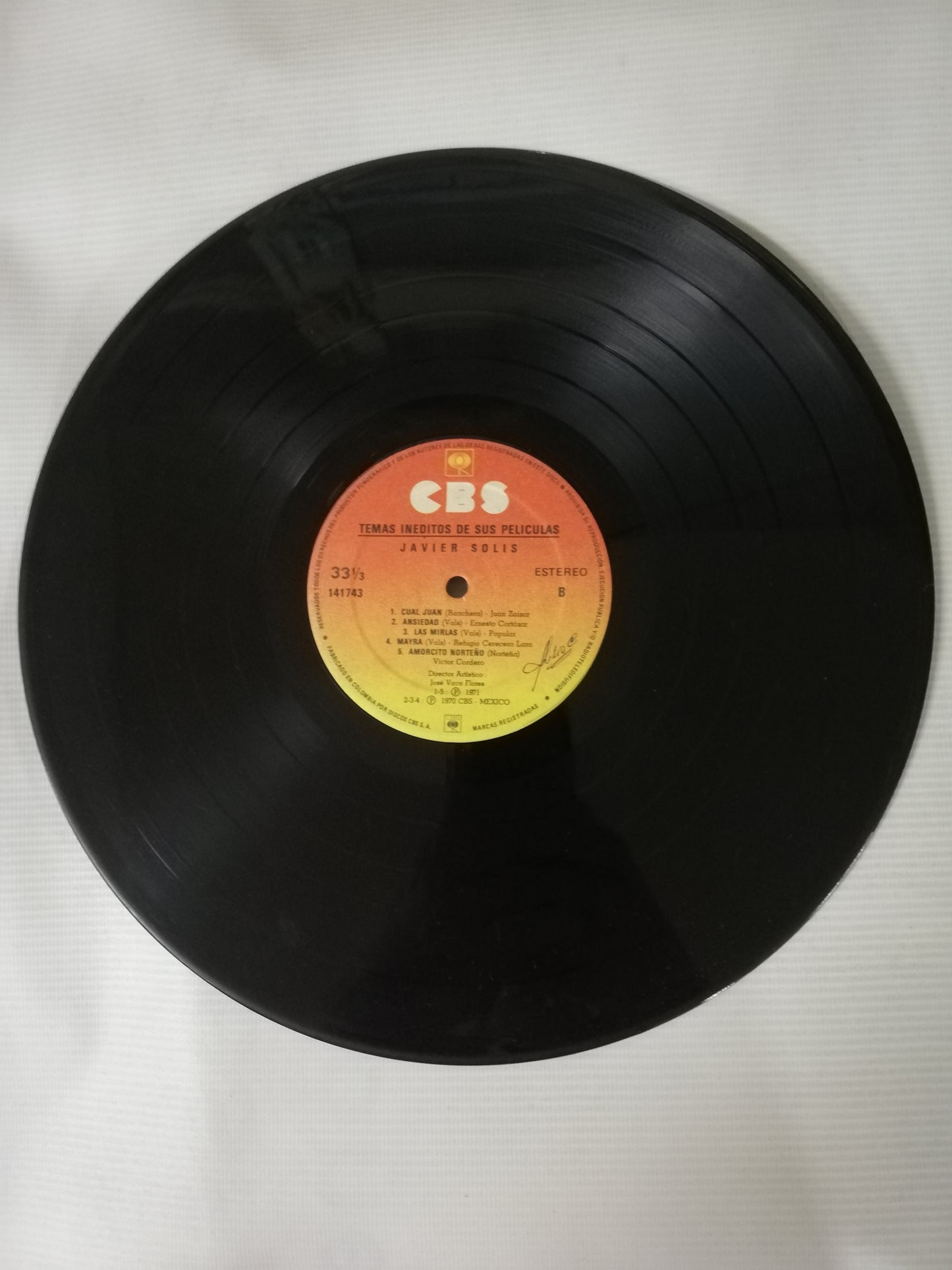 LP JAVIER SOLIS - TEMAS INÉDITOS DE SUS PELICULAS