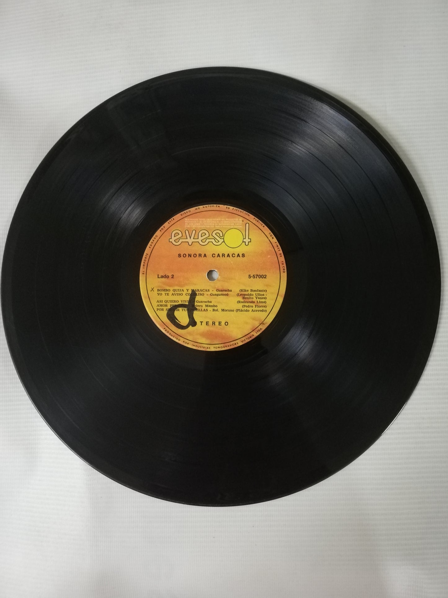 LP LA SONORA CARACAS - REGRESA LA SONORA CARACAS...1982
