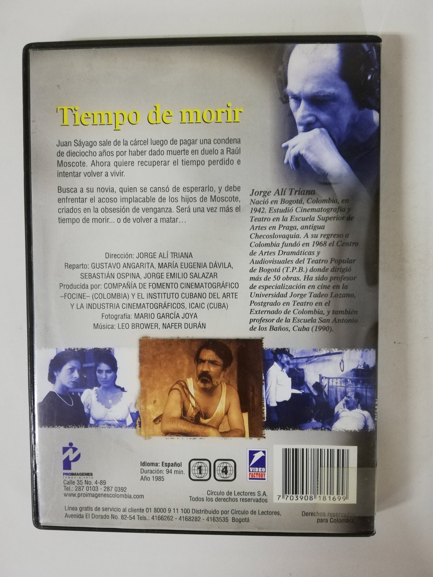 DVD TIEMPO DE MORIR - DE GABRIEL GARCIA MARQUEZ