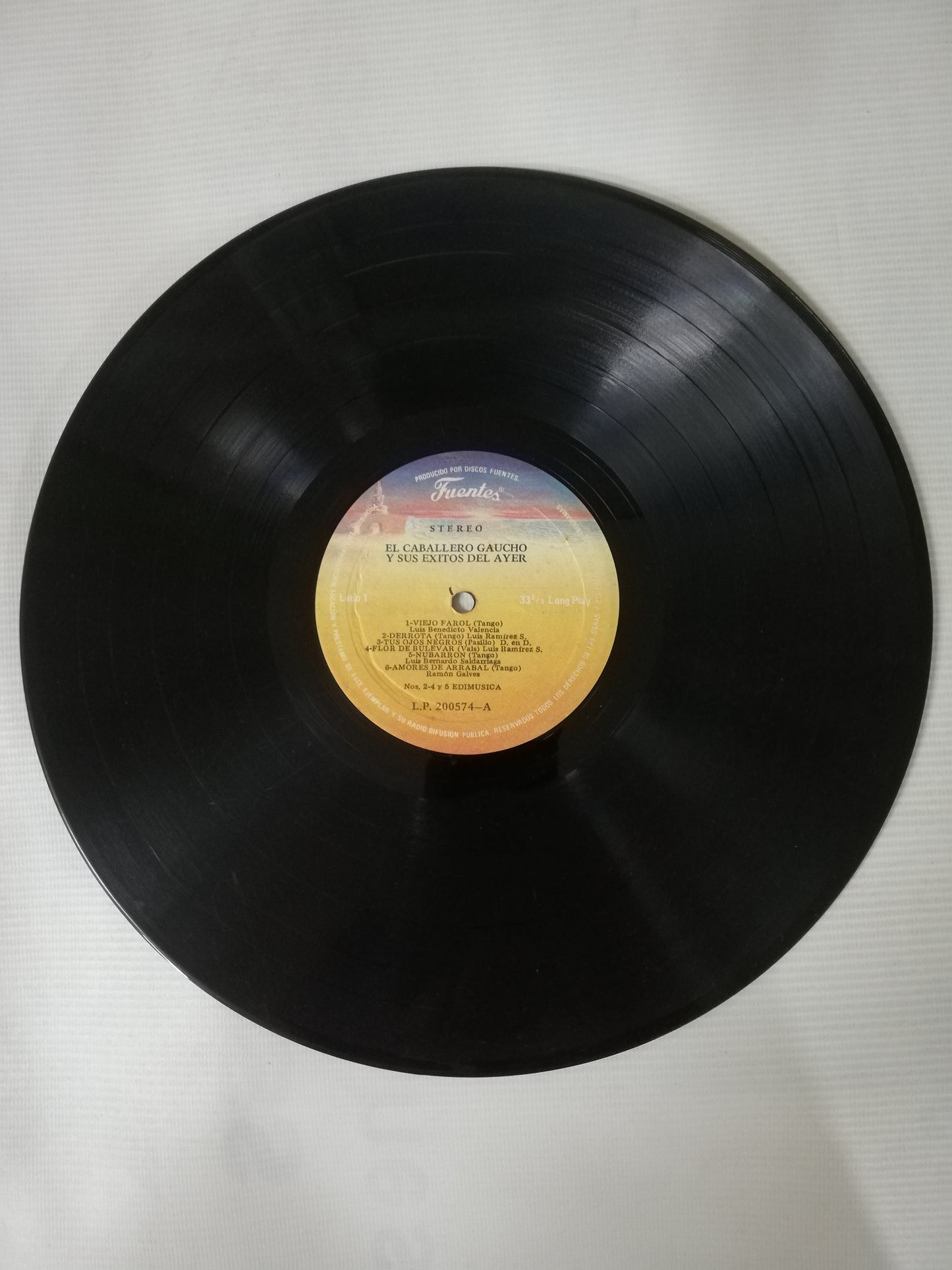 LP EL CABALLERO GAUCHO - EL CABALLERO GAUCHO Y SUS EXITOS DEL AYER