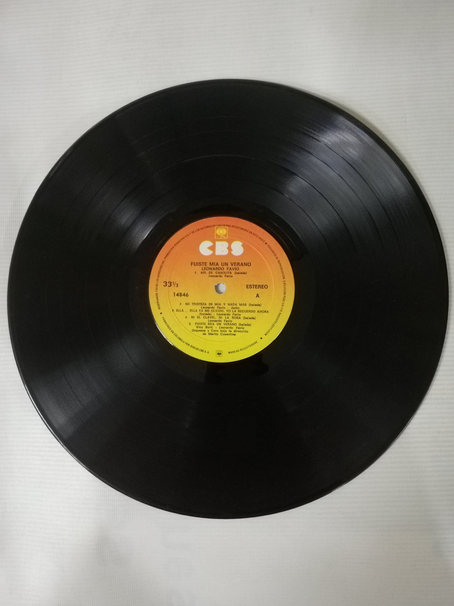 LP LEONARDO FAVIO - FUISTE MIA UN VERANO