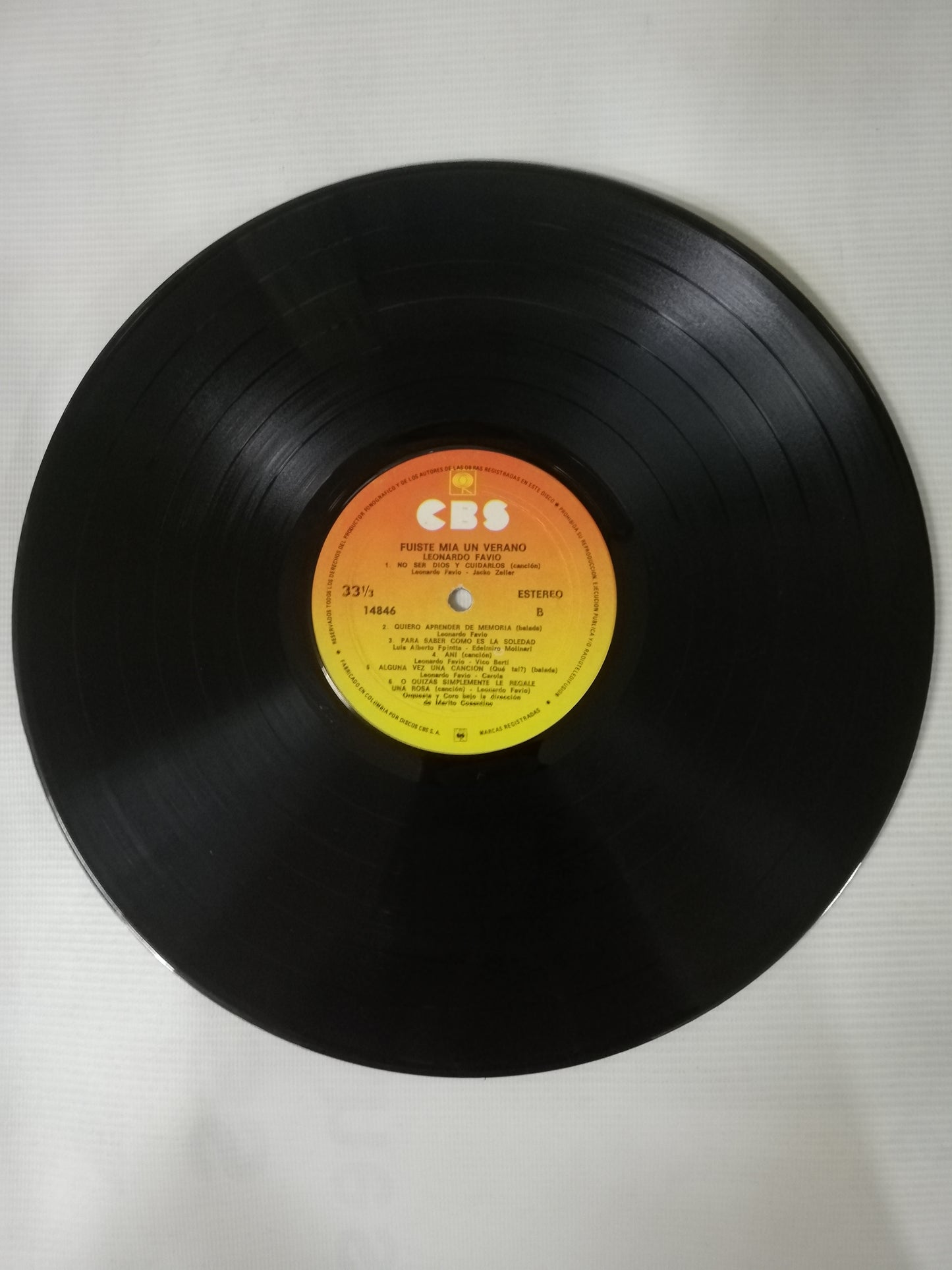 LP LEONARDO FAVIO - FUISTE MIA UN VERANO