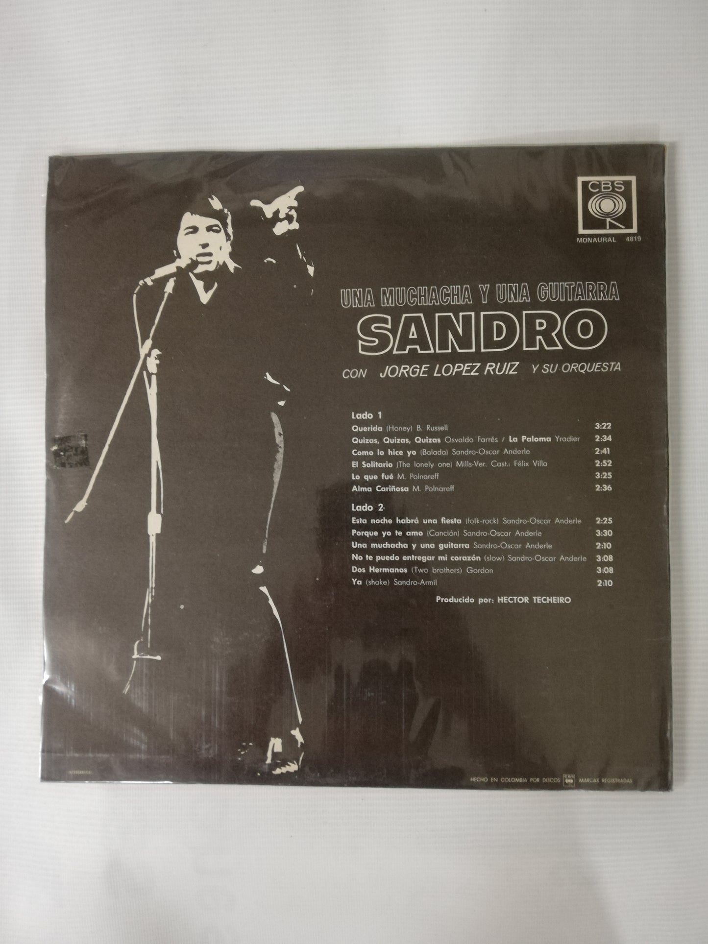 LP SANDRO - UNA MUCHACHA Y UNA GUITARRA