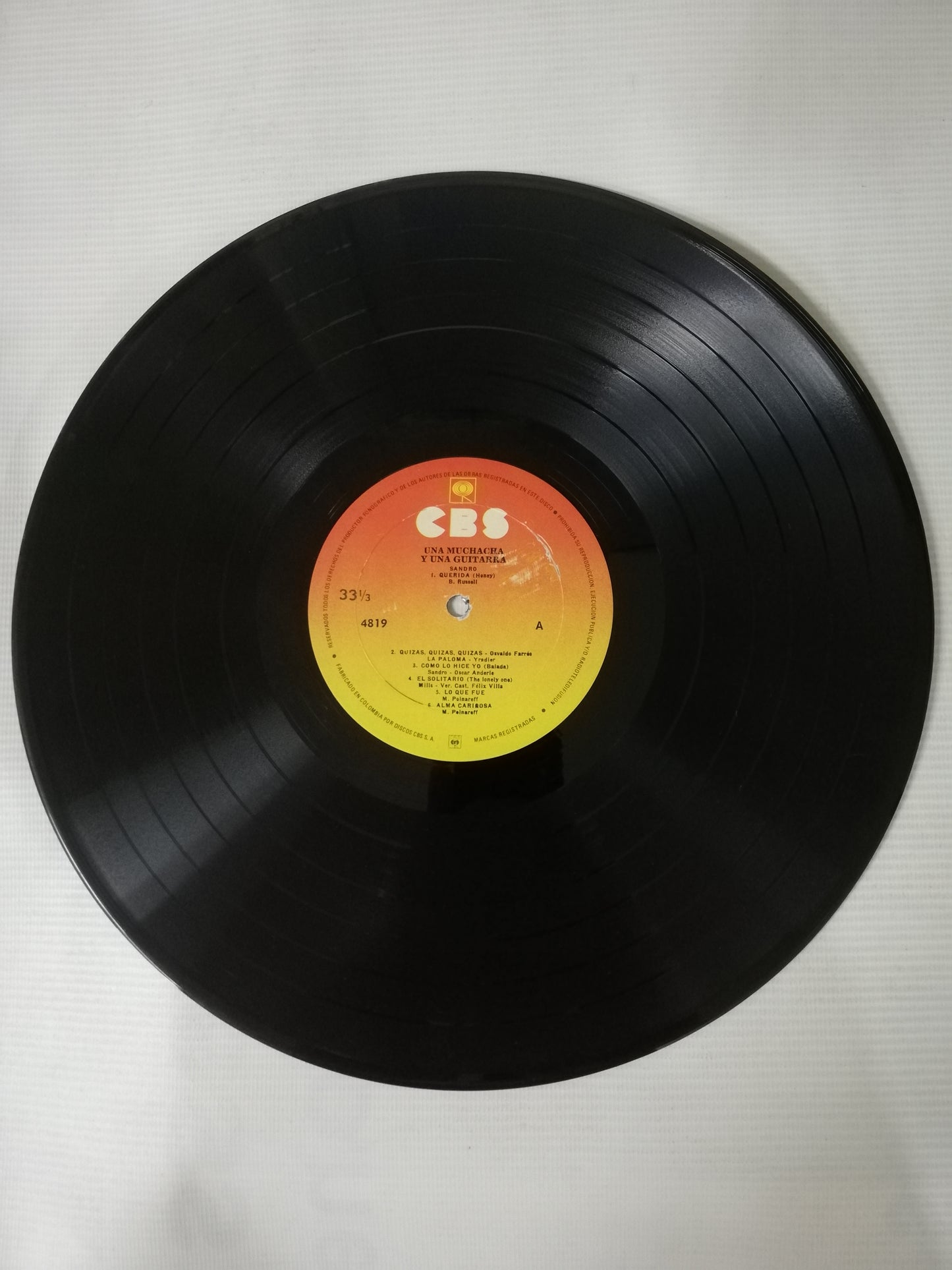 LP SANDRO - UNA MUCHACHA Y UNA GUITARRA