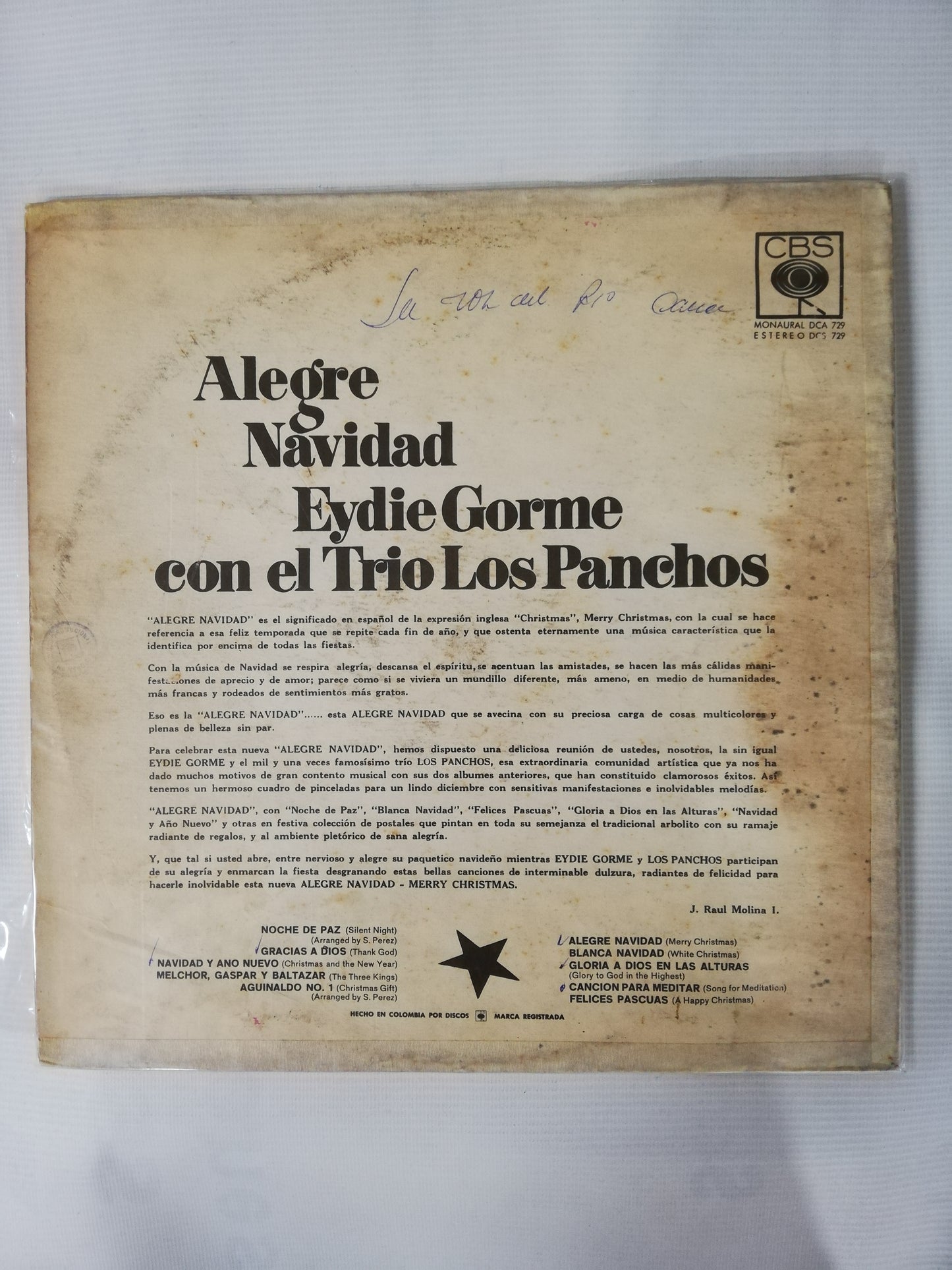 LP EYDIE GORME CON EL TRIO LOS PANCHOS - ALEGRE NAVIDAD