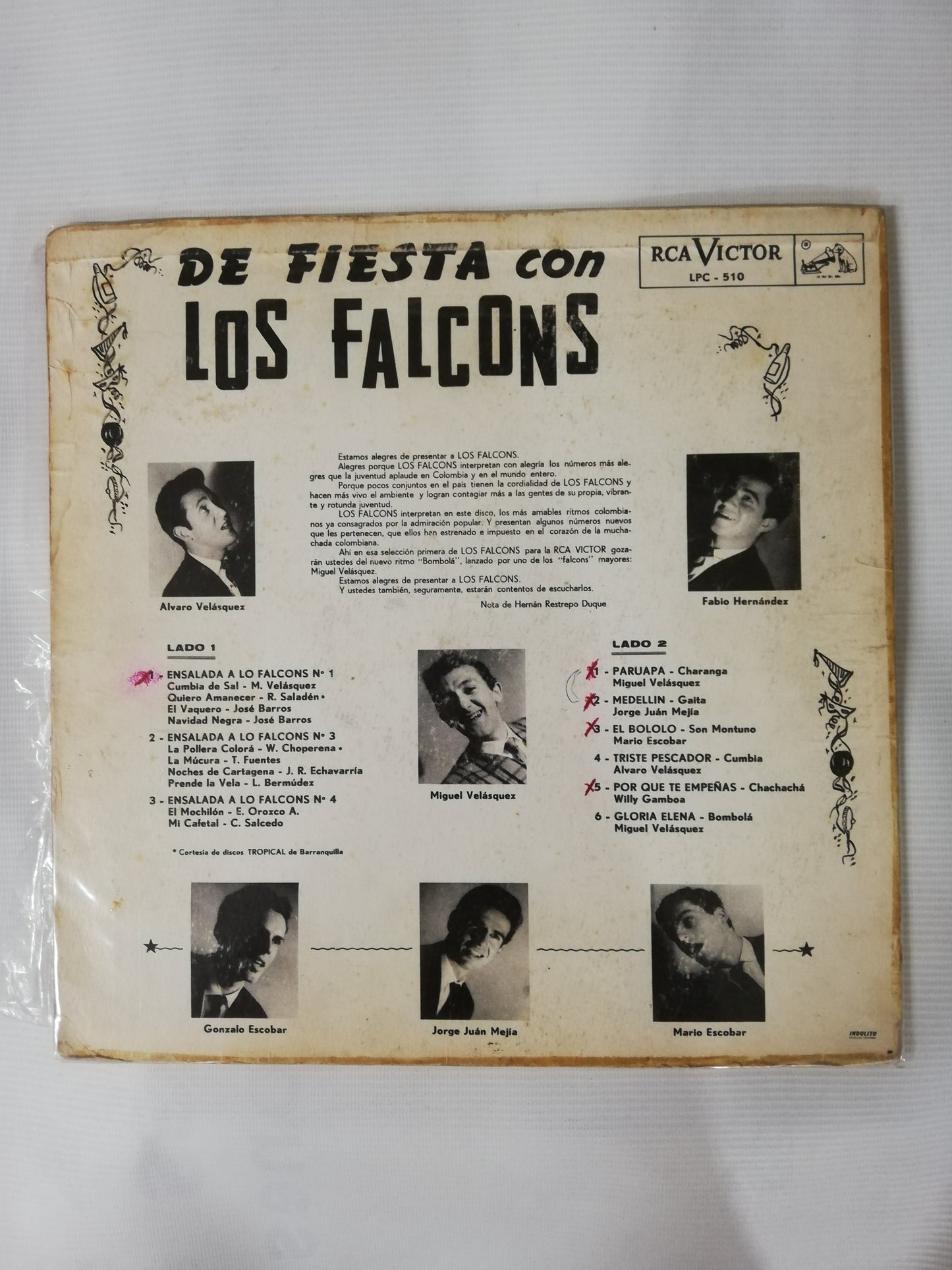 LP LOS FALCONS - DE FIESTA CON LOS FALCONS