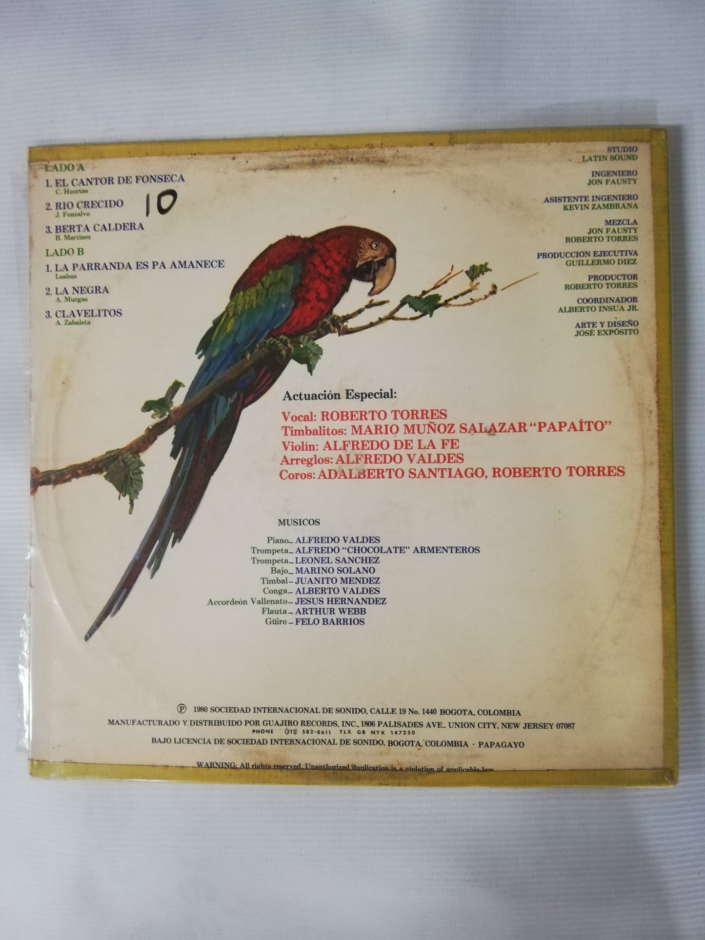 LP ROBERTO TORRES - ROBERTO TORRES...PRESENTA LA CHARANGA VALLENATA