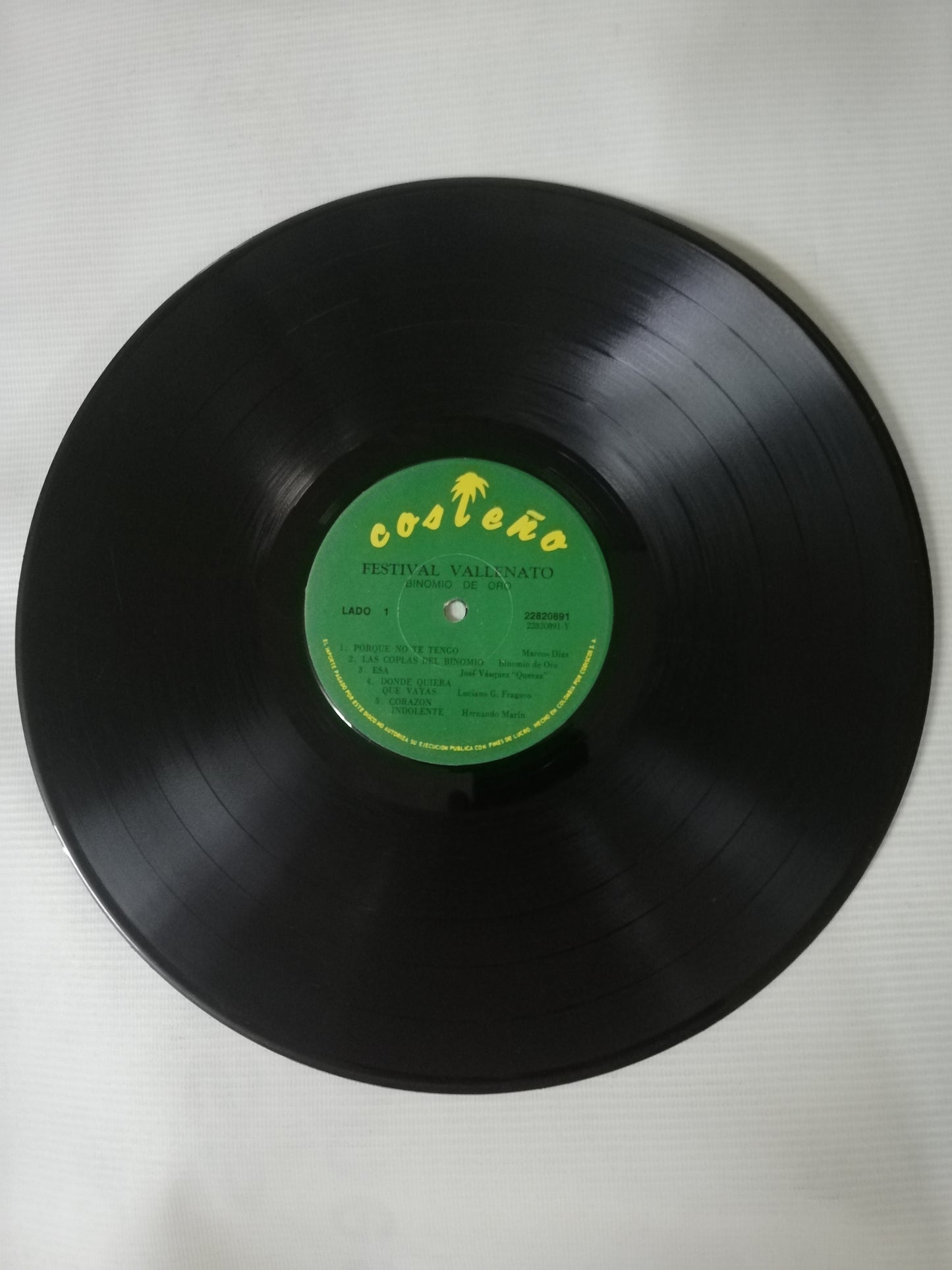 LP BINOMIO DE ORO - FESTIVAL VALLENATO