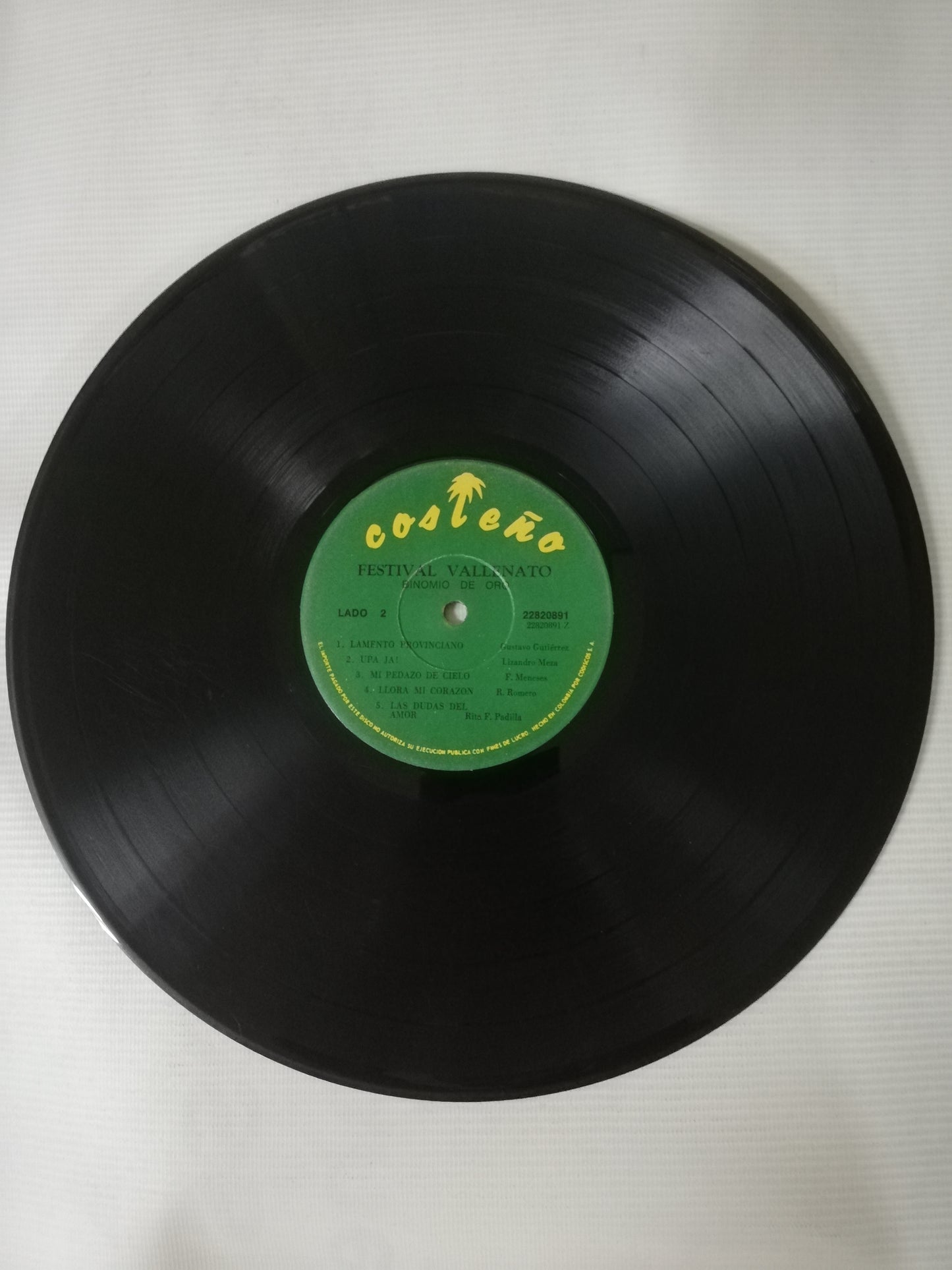 LP BINOMIO DE ORO - FESTIVAL VALLENATO