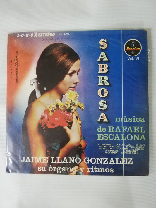 LP JAIME LLANO GONZALEZ SU ORGANO Y RITMOS - SABROSA MÚSICA DE RAFAEL ESCALONA