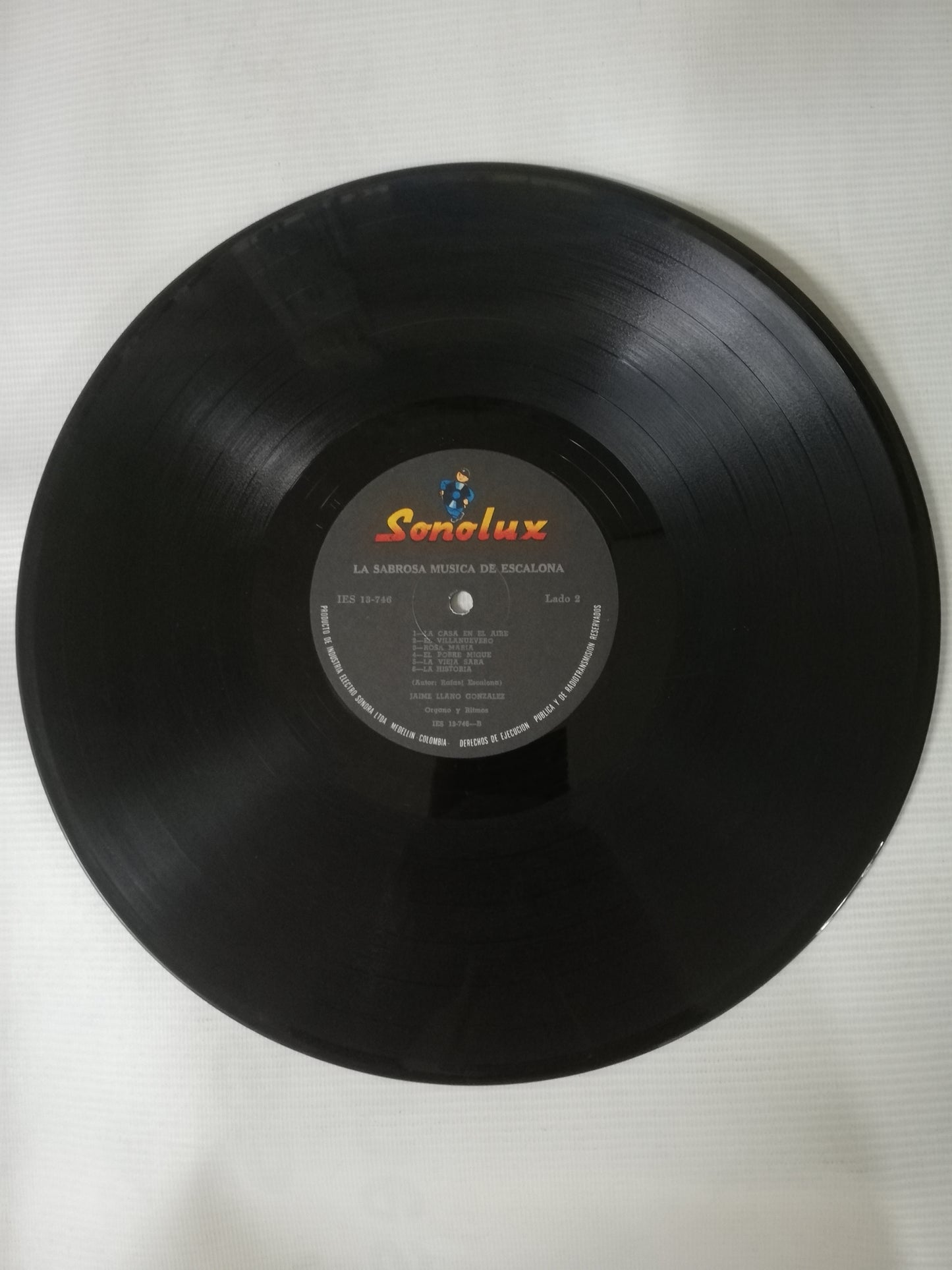 LP JAIME LLANO GONZALEZ SU ORGANO Y RITMOS - SABROSA MÚSICA DE RAFAEL ESCALONA