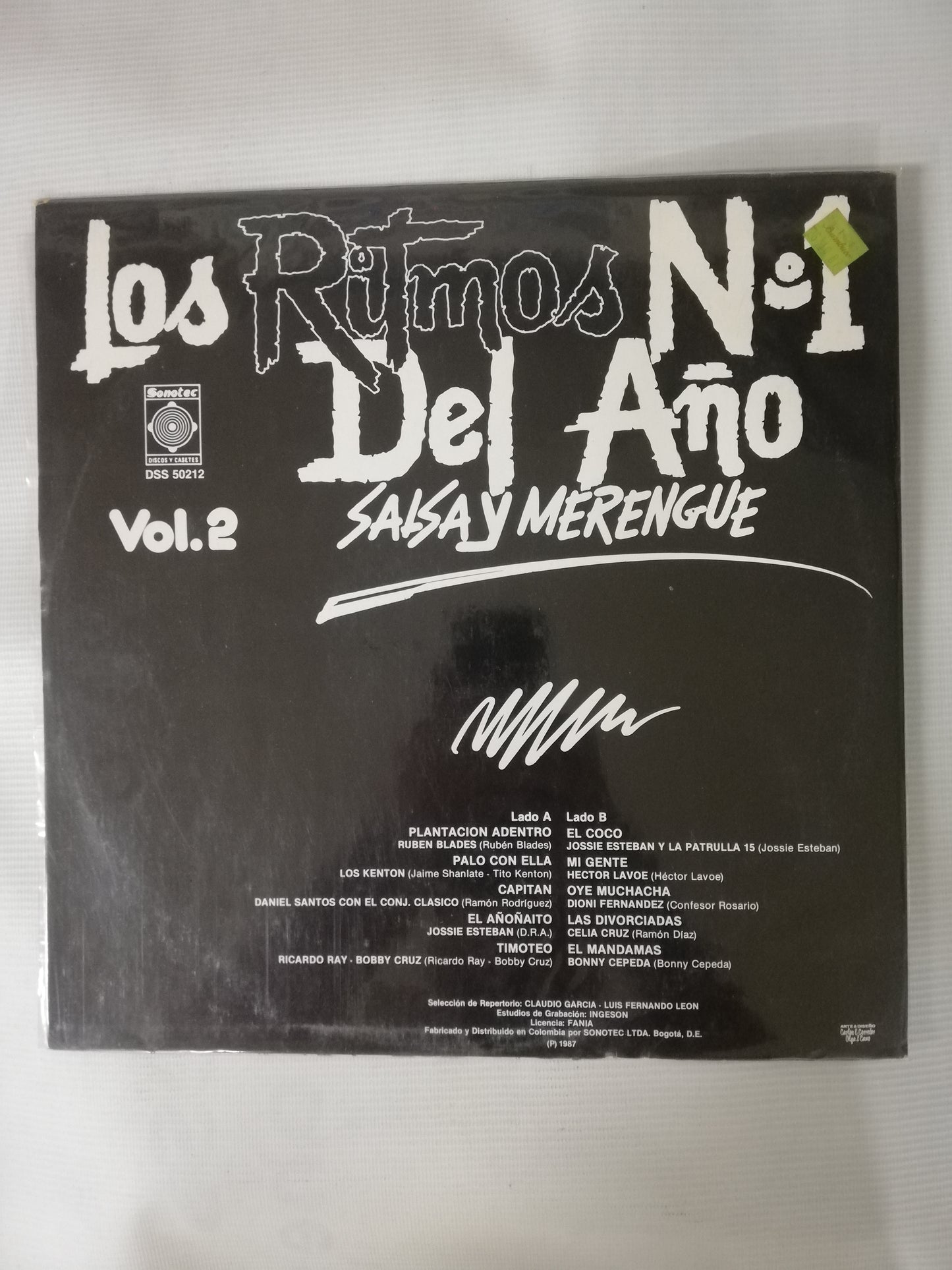 LP LOS RITMOS No. 1 DEL AÑO SALSA Y MERENGUE VOL. 2 - VARIOS INTÉRPRETES