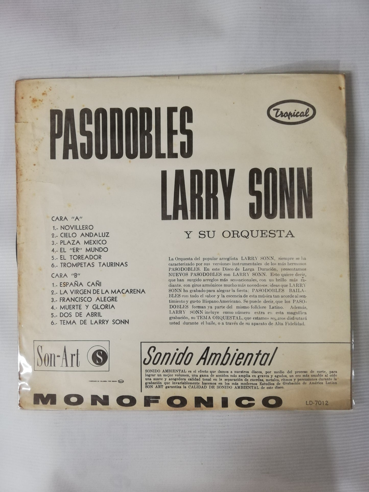 LP LARRY SONN - PASODOBLES