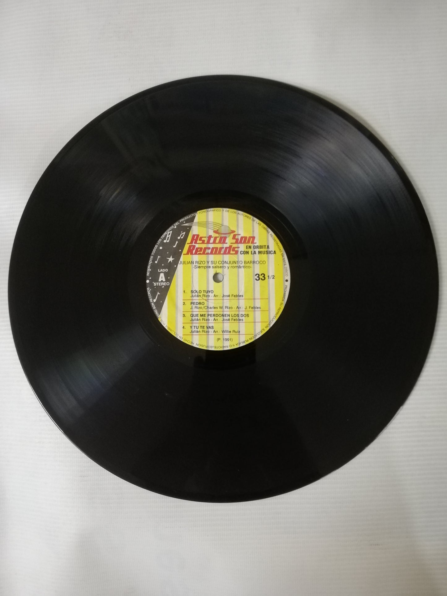 LP JULIAN RIZO Y SU CONJUNTO BARROCO - SIEMPRE SALSERO Y ROMÁNTICO