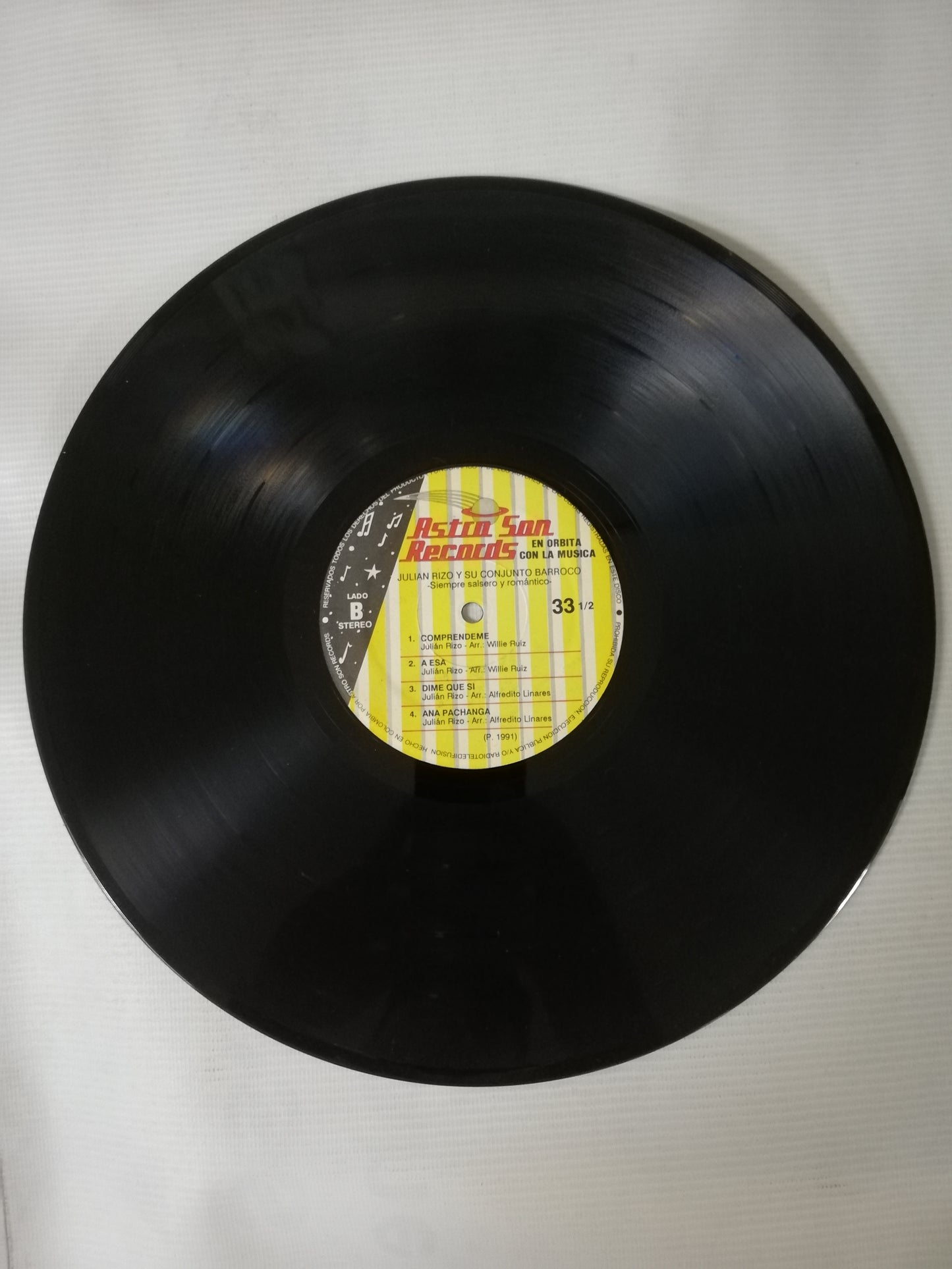 LP JULIAN RIZO Y SU CONJUNTO BARROCO - SIEMPRE SALSERO Y ROMÁNTICO