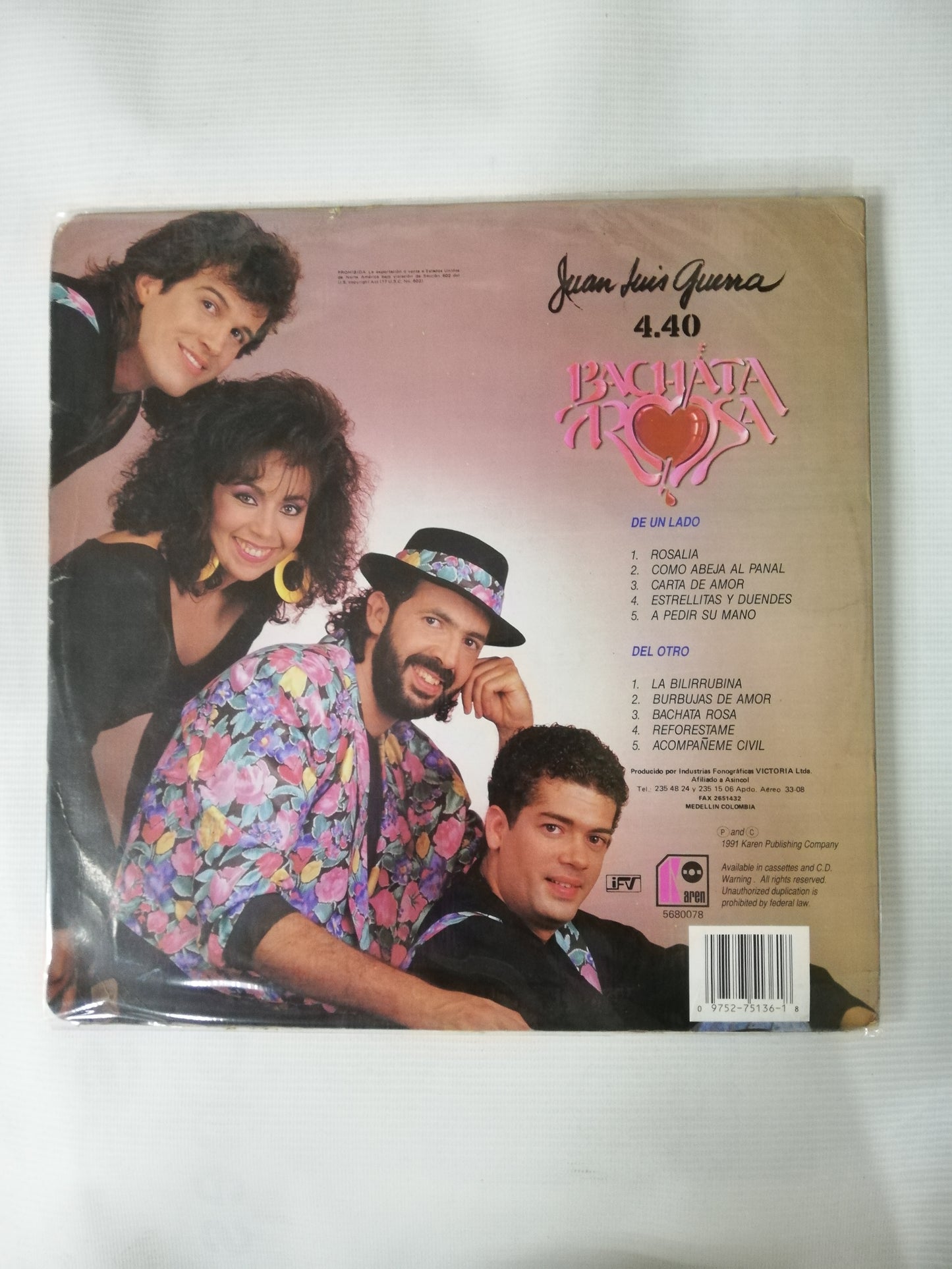 LP JUAN LUIS GUERRA 4.40 - BACHATA ROSA