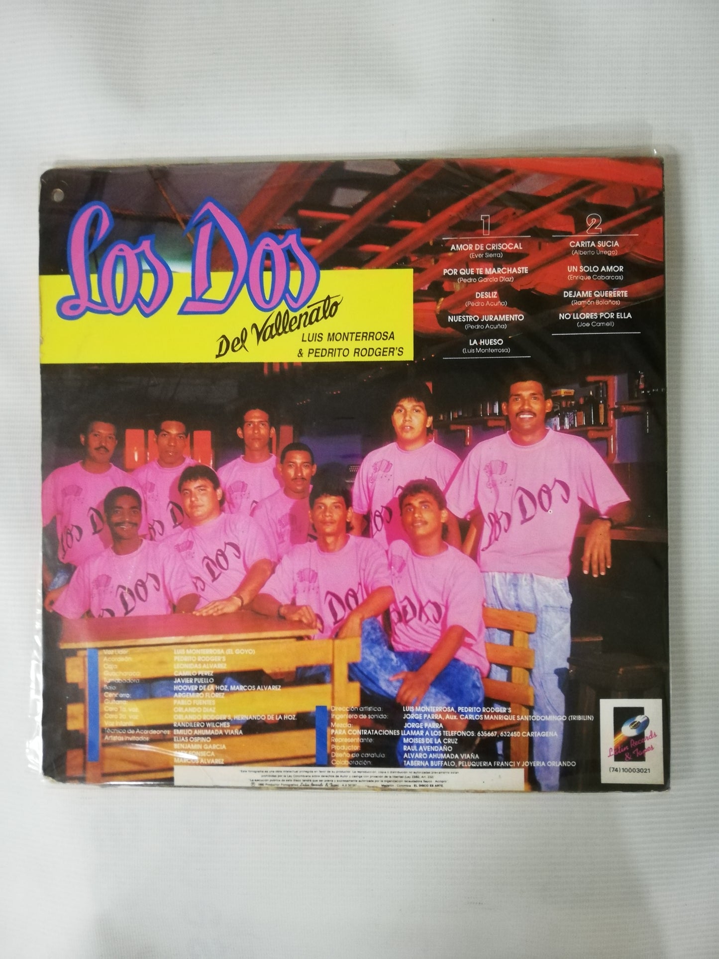 LP LOS DOS DEL VALLENATO - LUIS MONTERROSA & PEDRITO RODGER´S