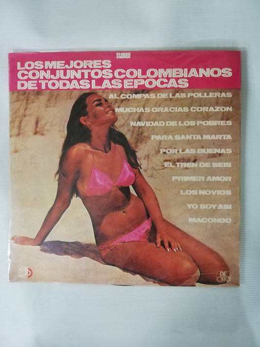 LP LOS MEJORES CONJUNTOS COLOMBIANOS DE TODAS LAS EPOCAS - VARIOS INTÉRPRETES