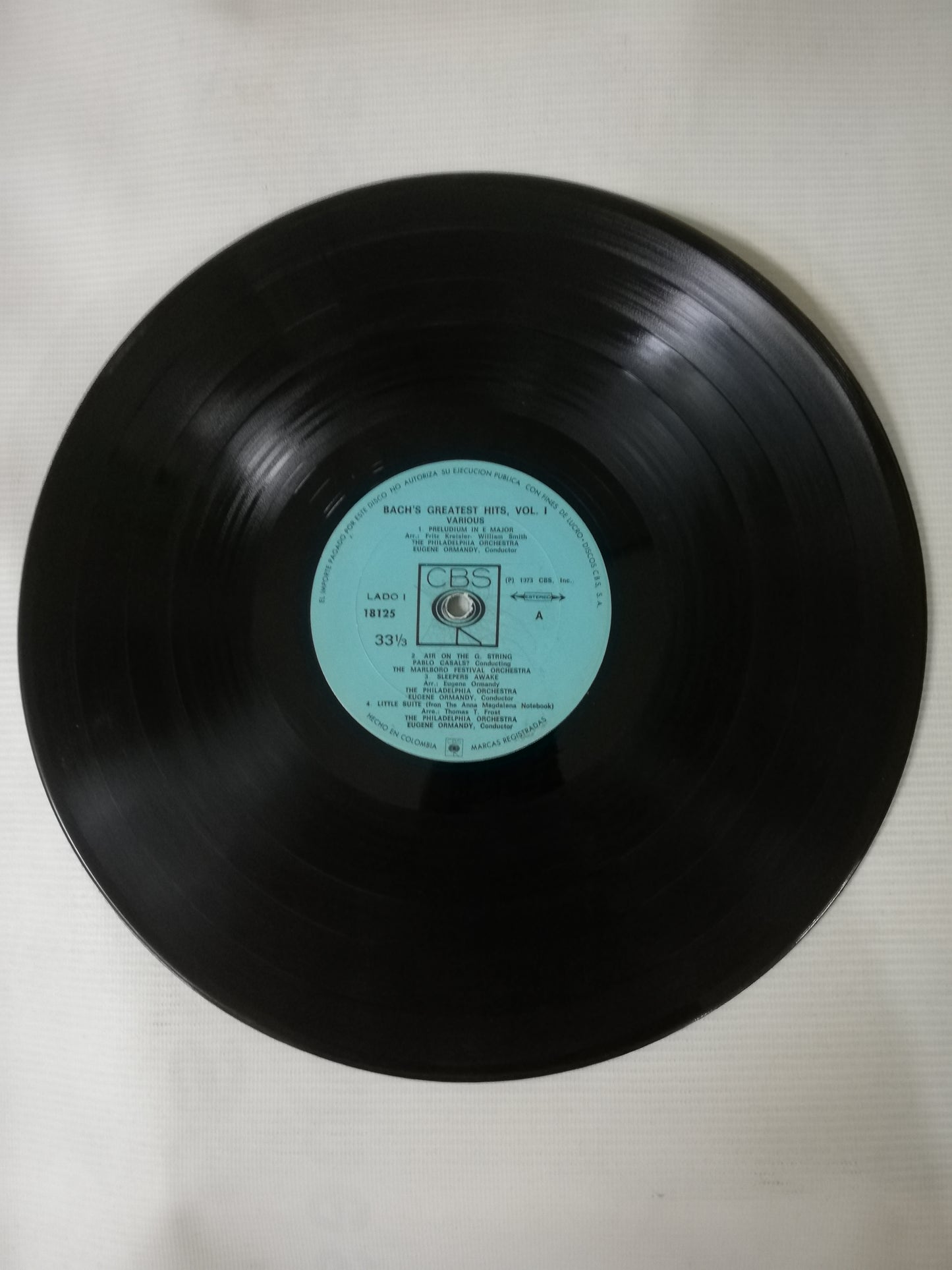 LP JOAN SEBASTIAN BACH - BACH´S GREATEST HITS VOL. 1