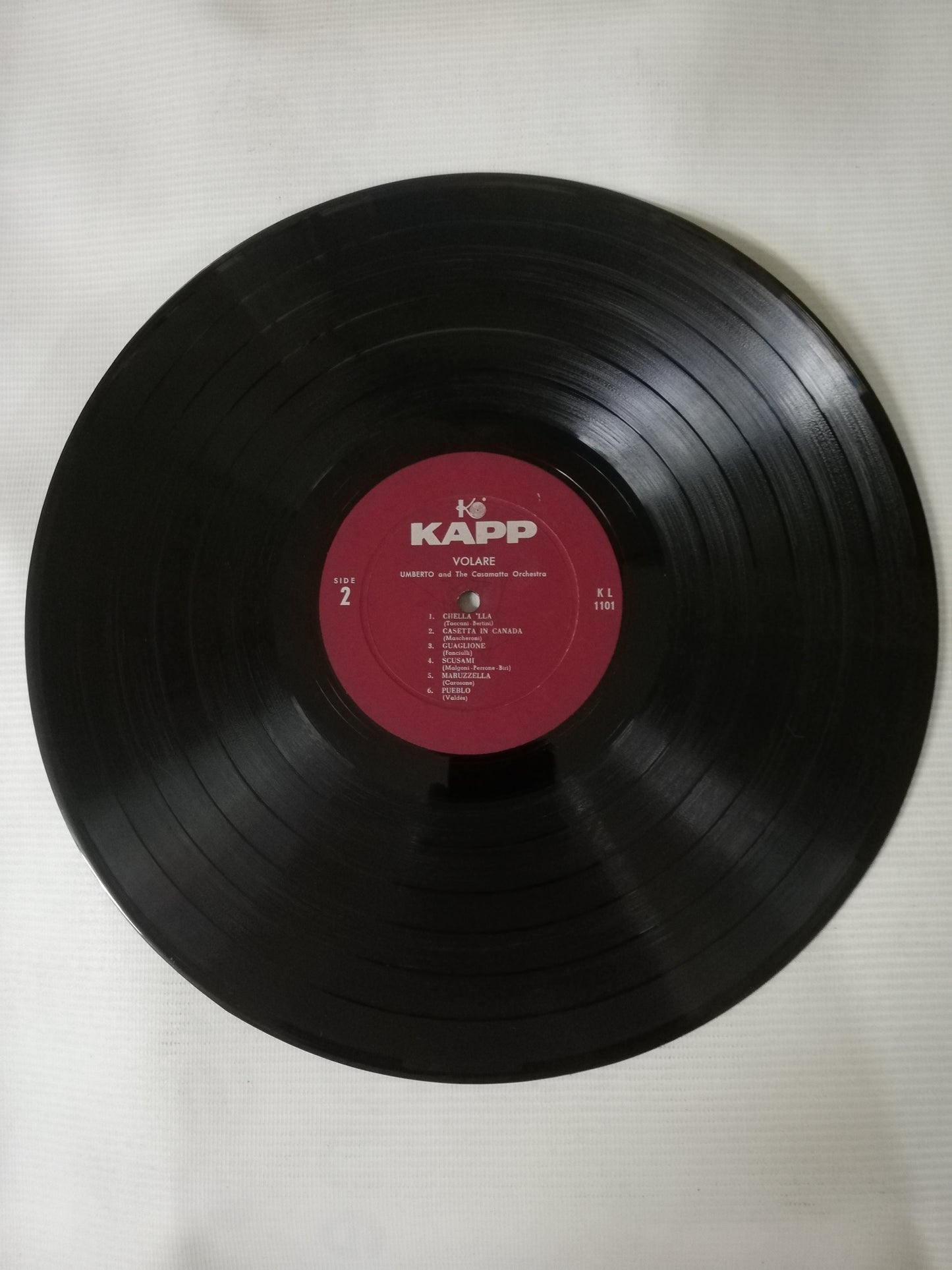 LP UMBERTO AND THE CASAMATTA ORCHESTRA - VOLARE AND THESE FABULOUS ITALIAN HITS