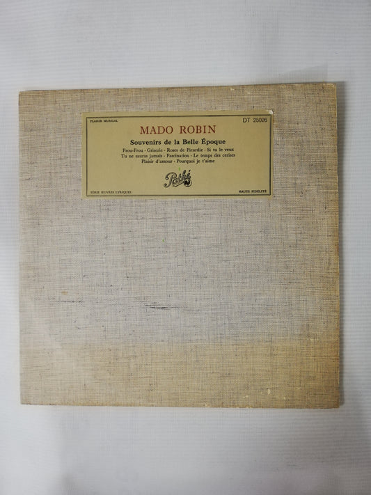 LP MADO ROBIN - SOUVENIRS DE LA BELLE ÉPOQUE