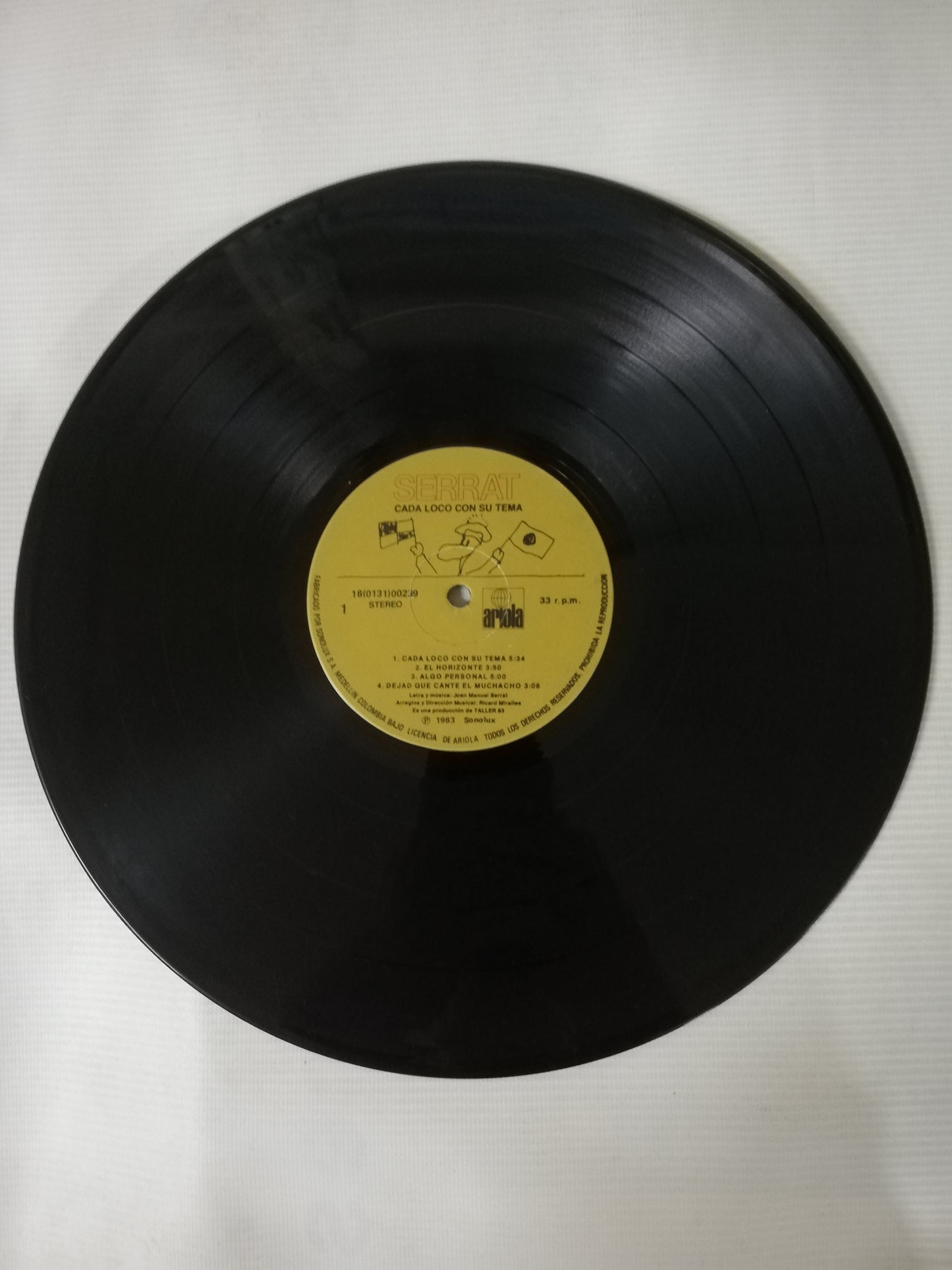 LP JOAN MANUEL SERRAT - CADA LOCO CON SU TEMA