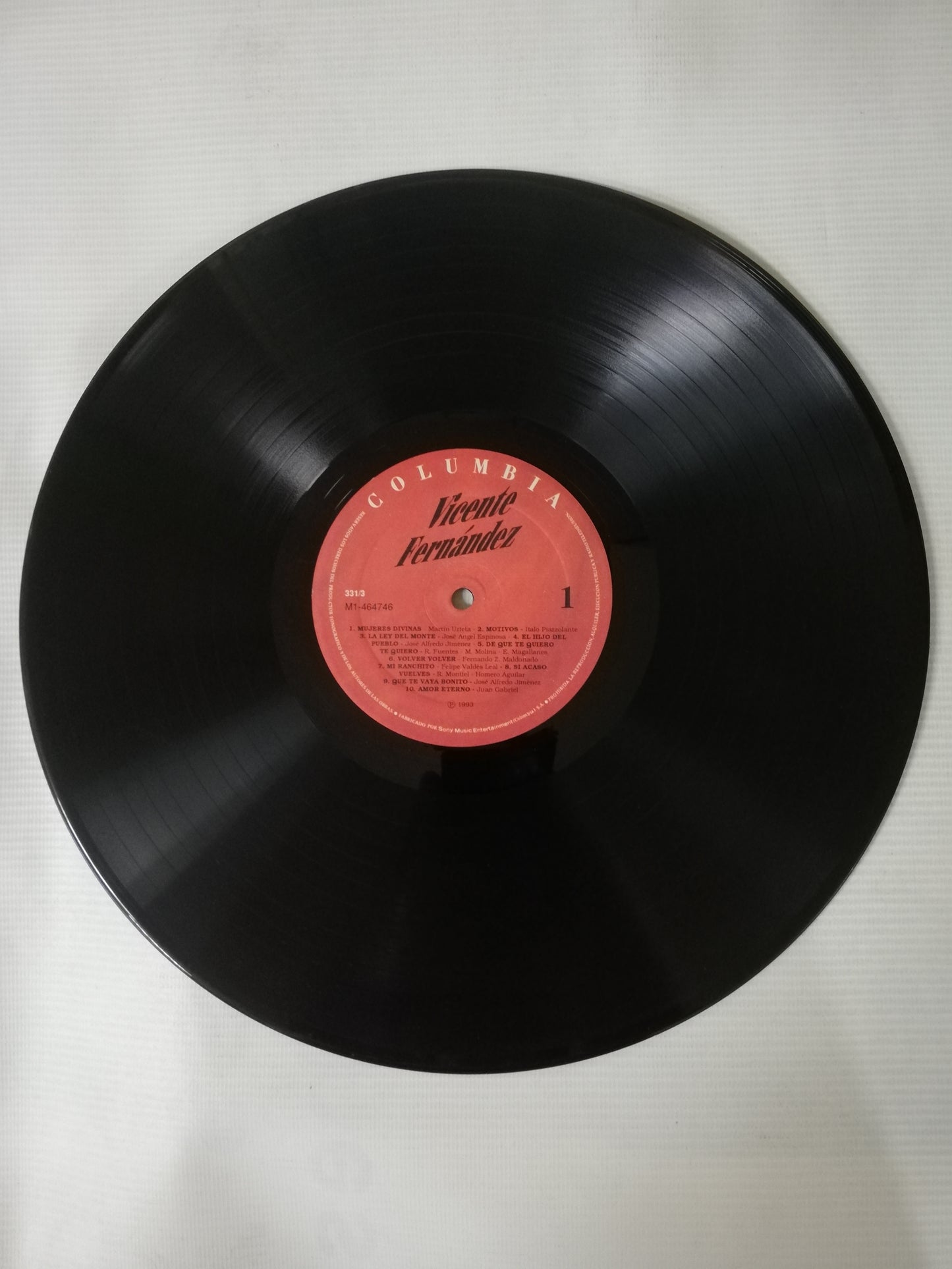 LP VICENTE FERNANDEZ - COLECCIÓN SONY MUSIC ESTELAR