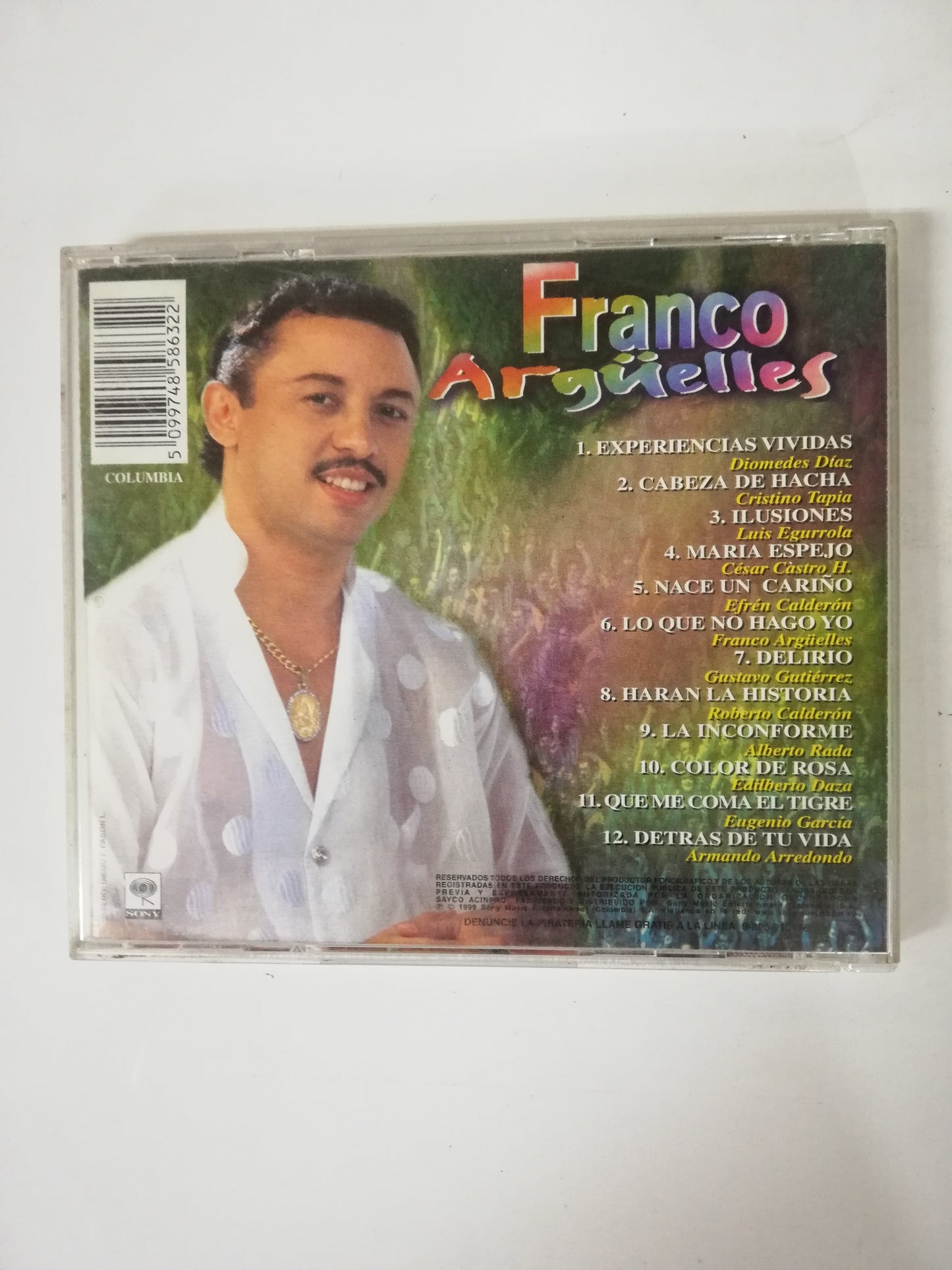 CD DIOMEDES DIAZ & FRANCO ARGÜELLES - EXPERIENCIAS VIVIDAS