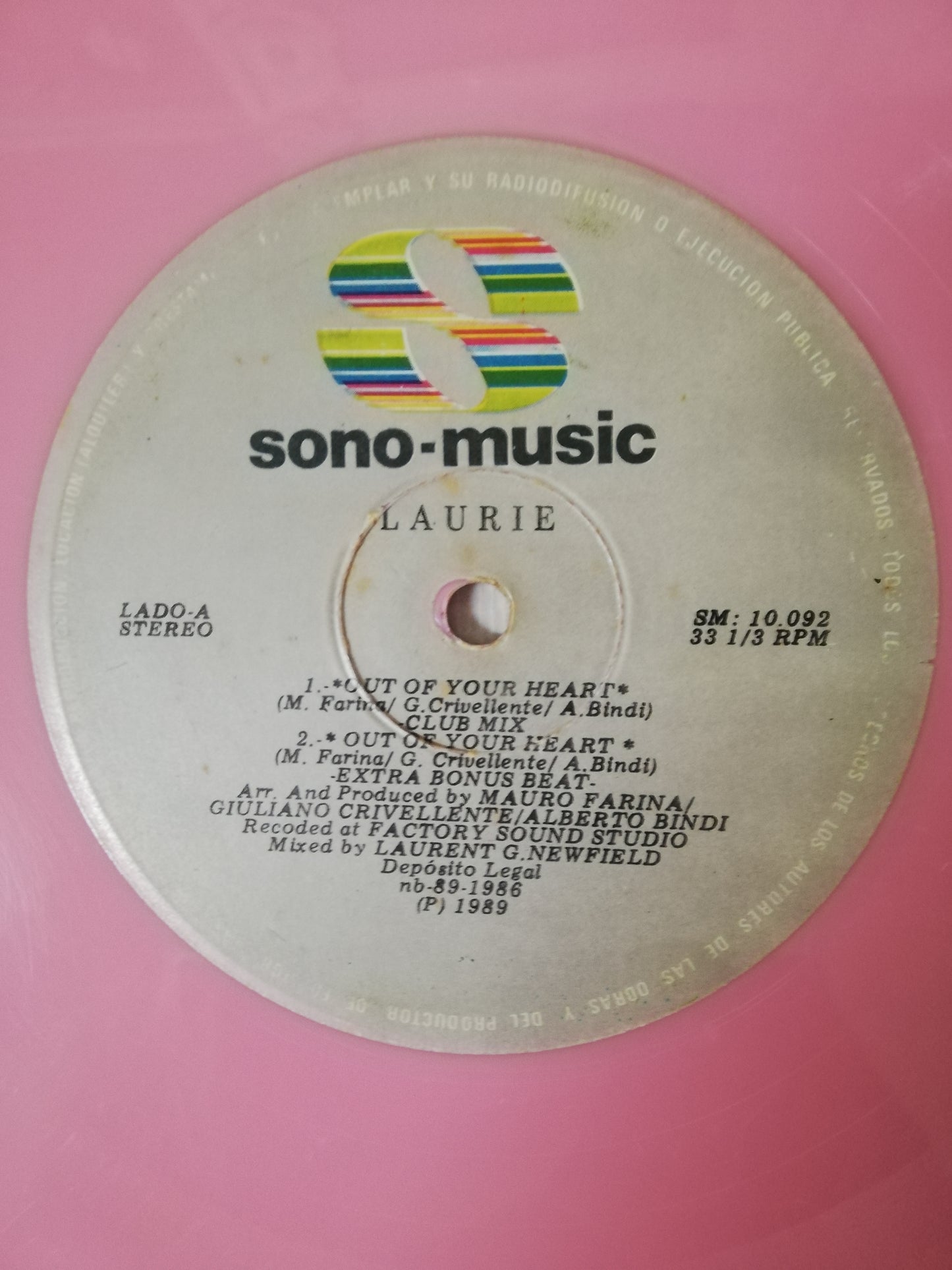 LP LAURIE - OUT OF YOUR HEART