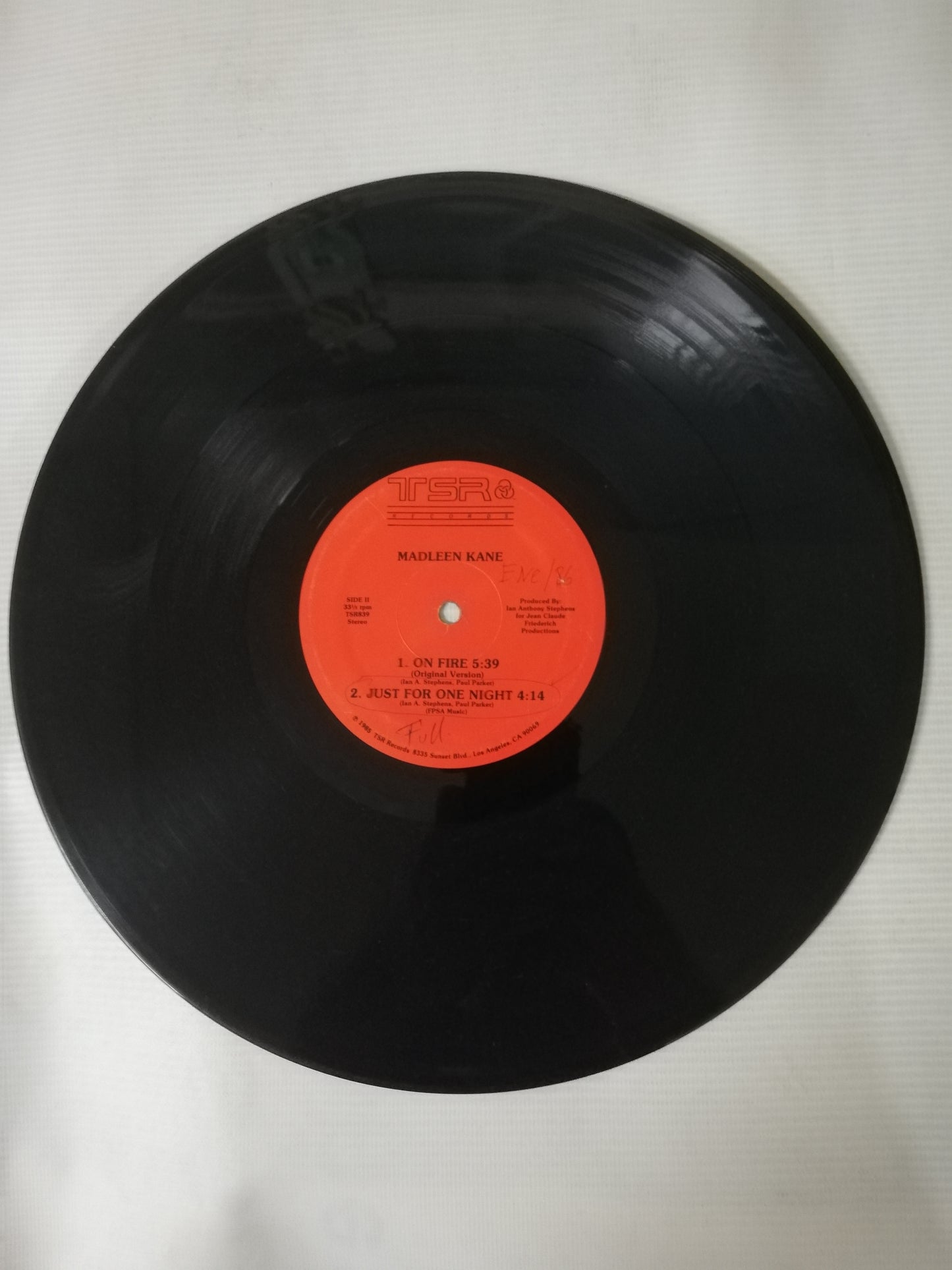 LP MADLEEN KANE - ON FIRE / JUST FOR ONE NIGHT