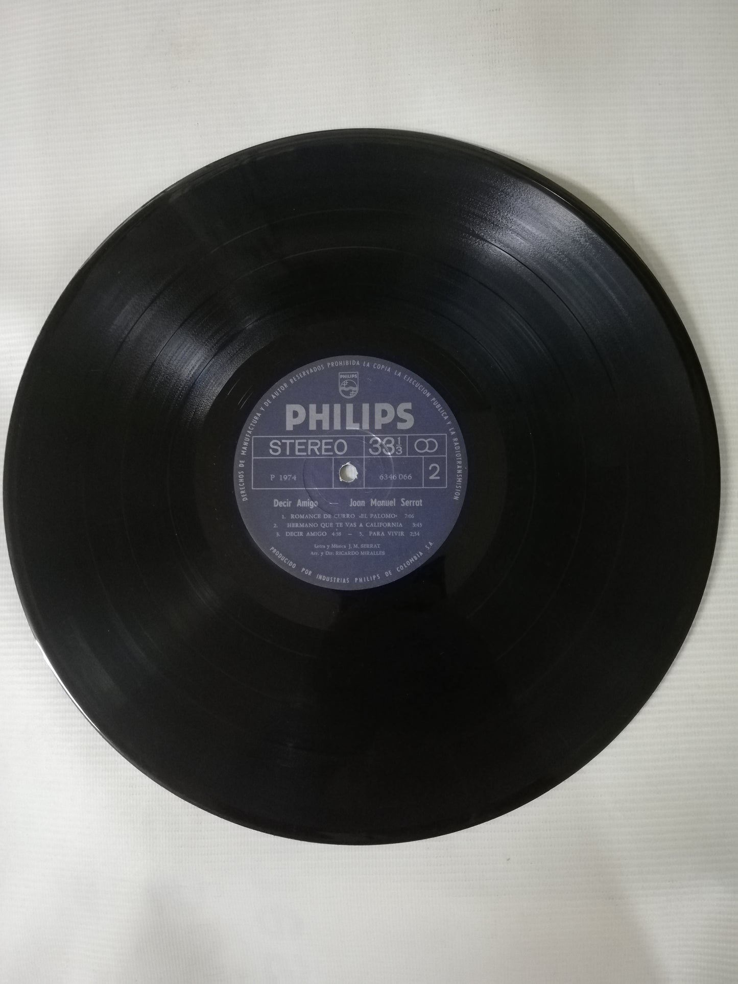 LP JOAN MANUEL SERRAT - DECIR AMIGO