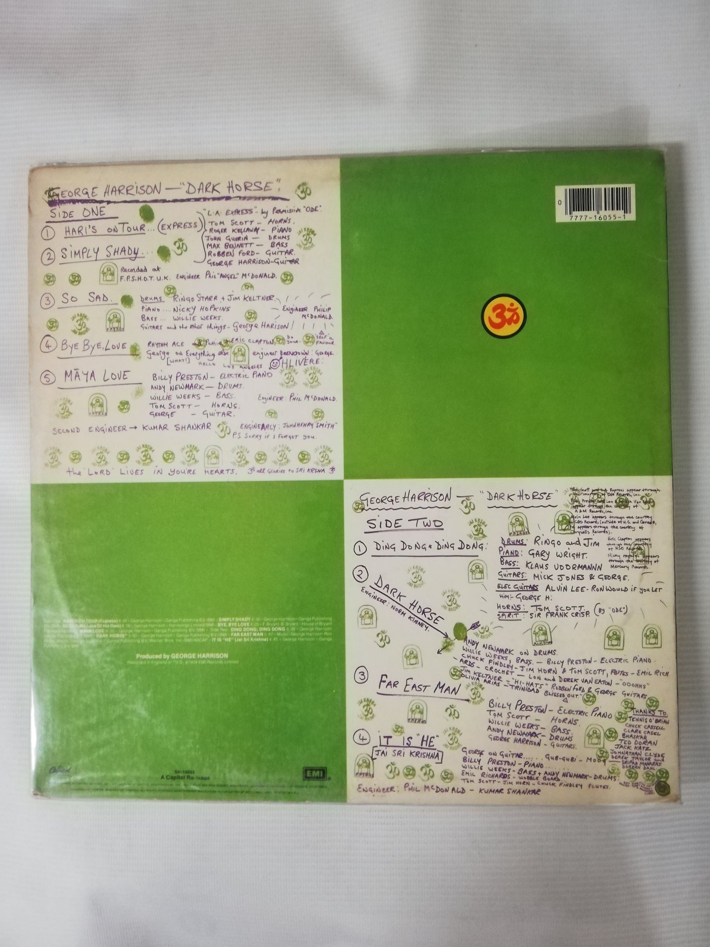 LP GEORGE HARRISON - DARK HORSE