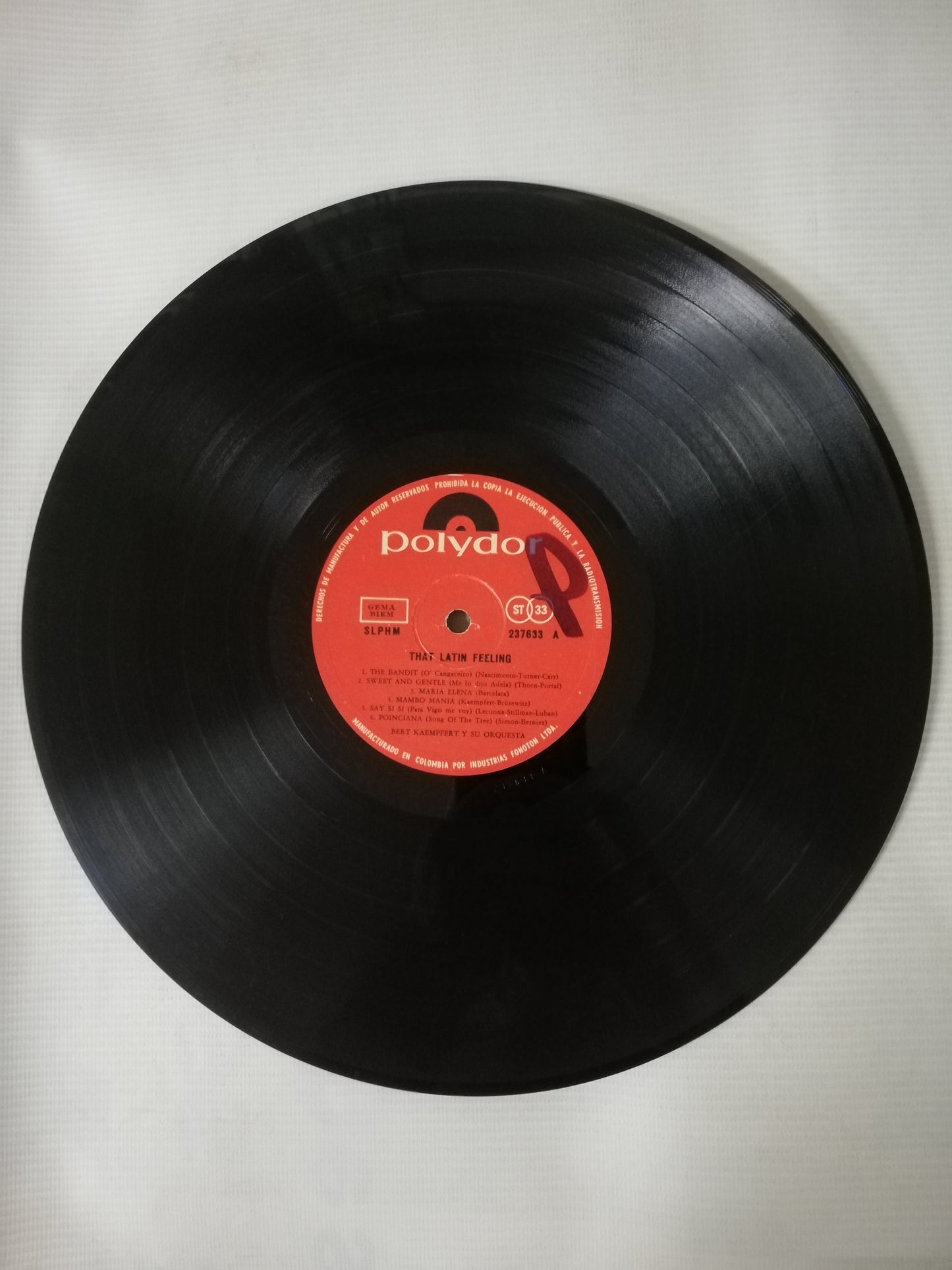 LP BERT KAEMPFERT Y SU ORQUESTA - THAT LATIN FEELING