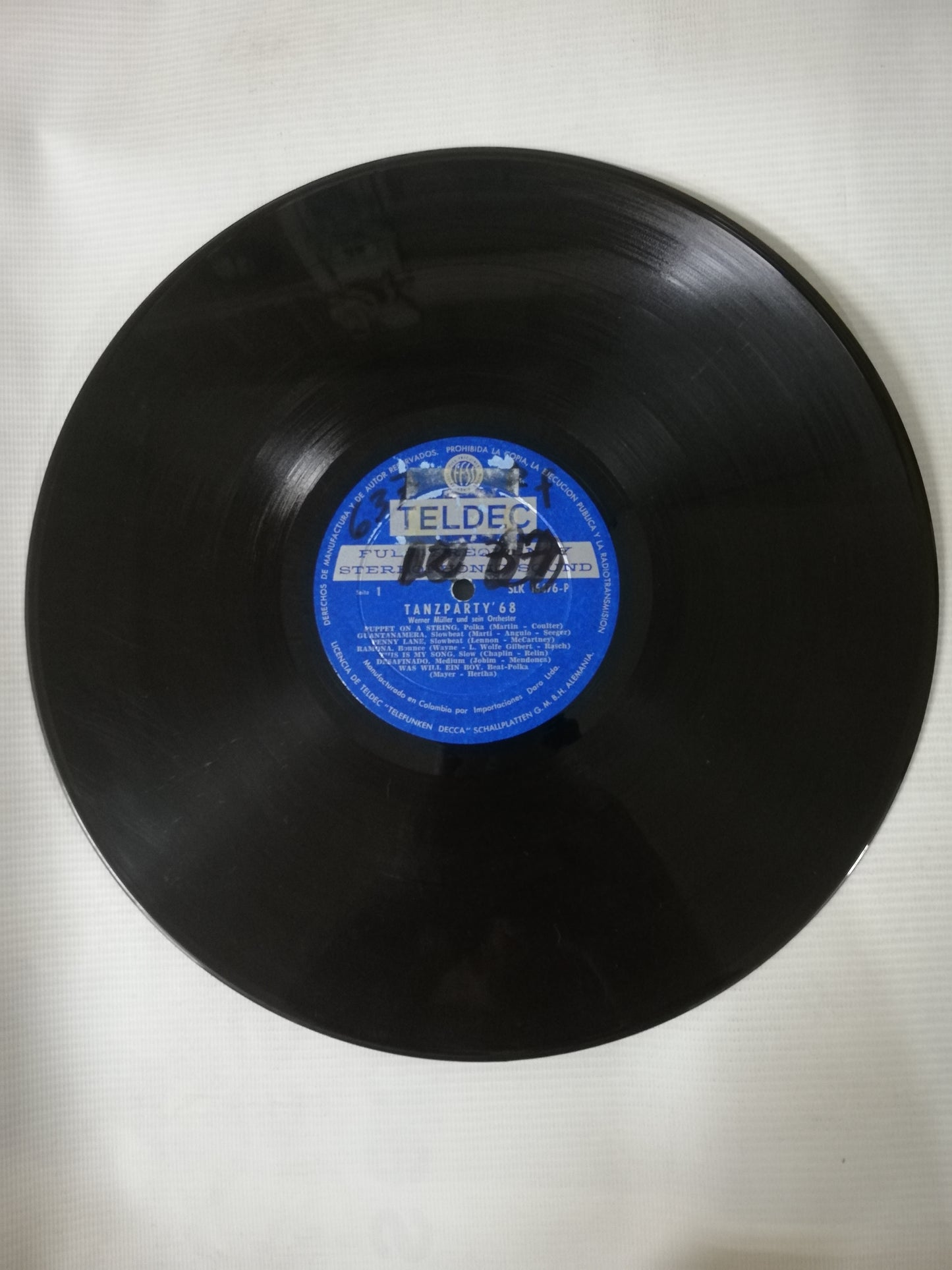 LP WERNER MÜLLER UND SEIN ORCHESTER - TANZPARTY 68