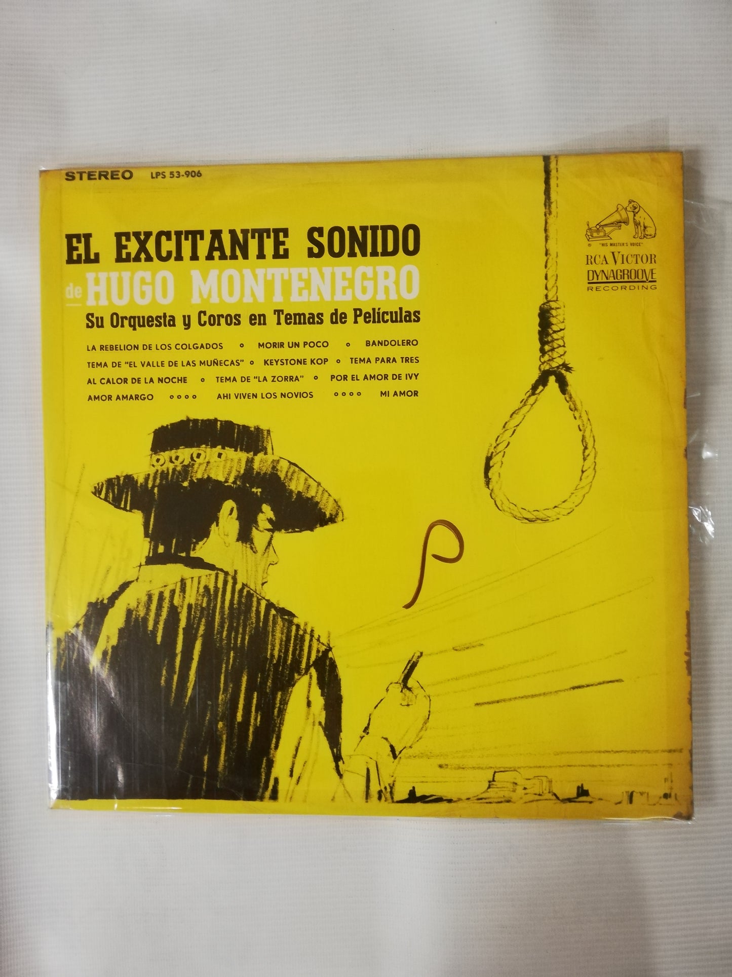 LP HUGO MONTENEGRO SU ORQUESTA Y COROS EN TEMAS DE PELICULAS - EL EXCITANTE SONIDO DE HUGO MONTENEGRO