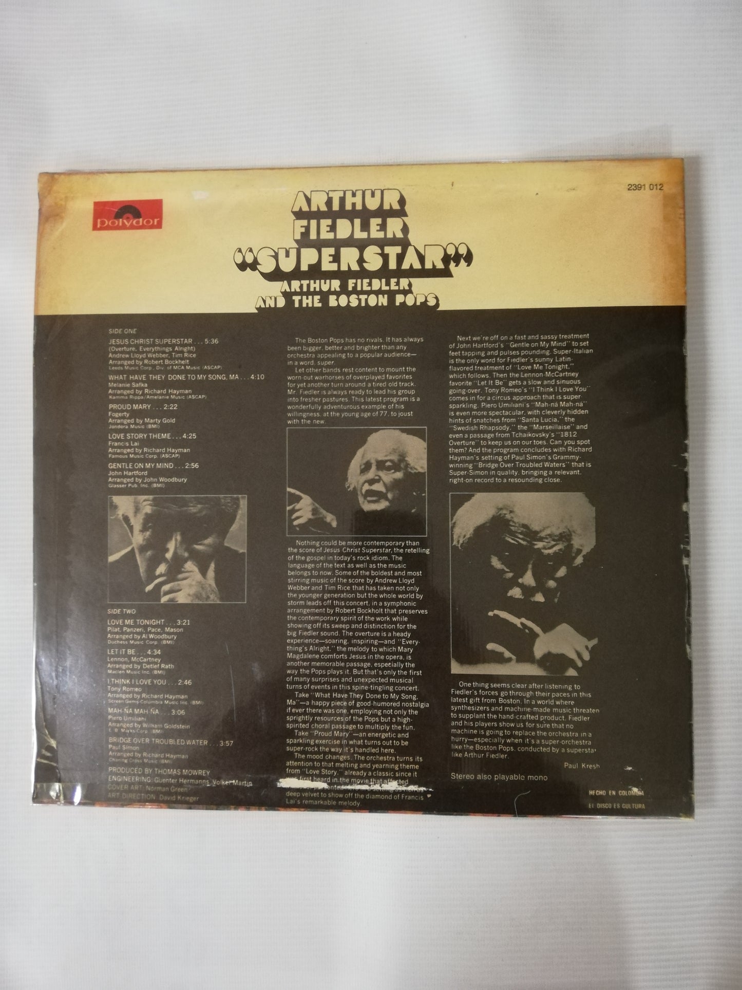LP ARTHUR FIEDLER AND THE BOSTON POPS - ARTHUR FIEDLER "SUPERSTAR"