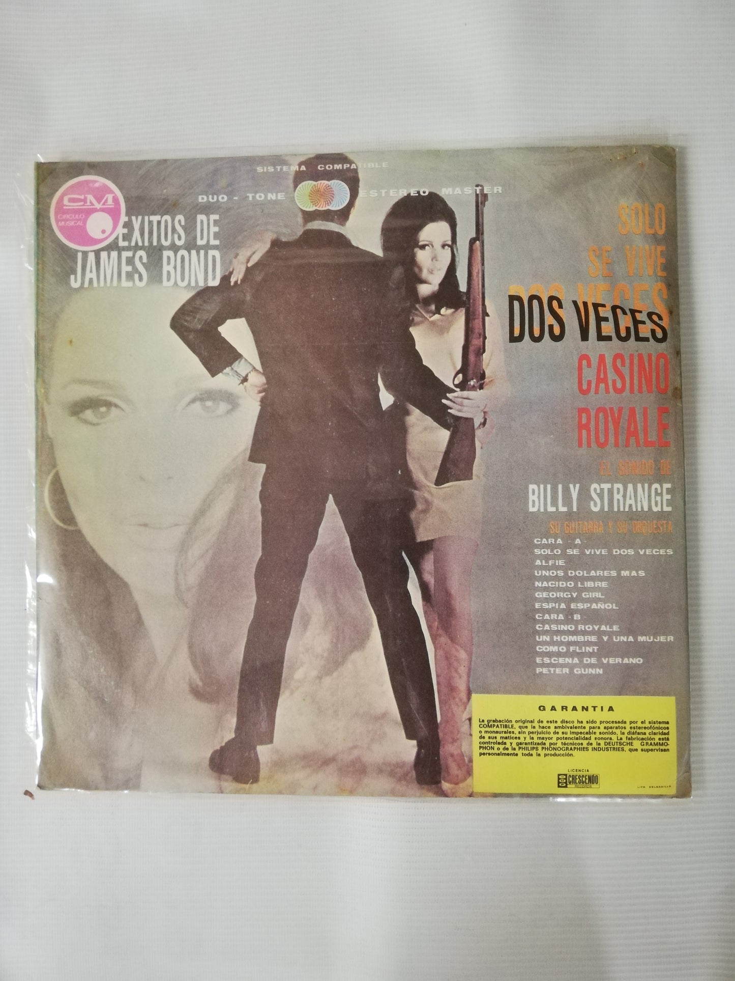 LP BILLY STRANGE SU GUITARRA Y SU ORQUESTA - DOS EXITOS DE JAMES BOND