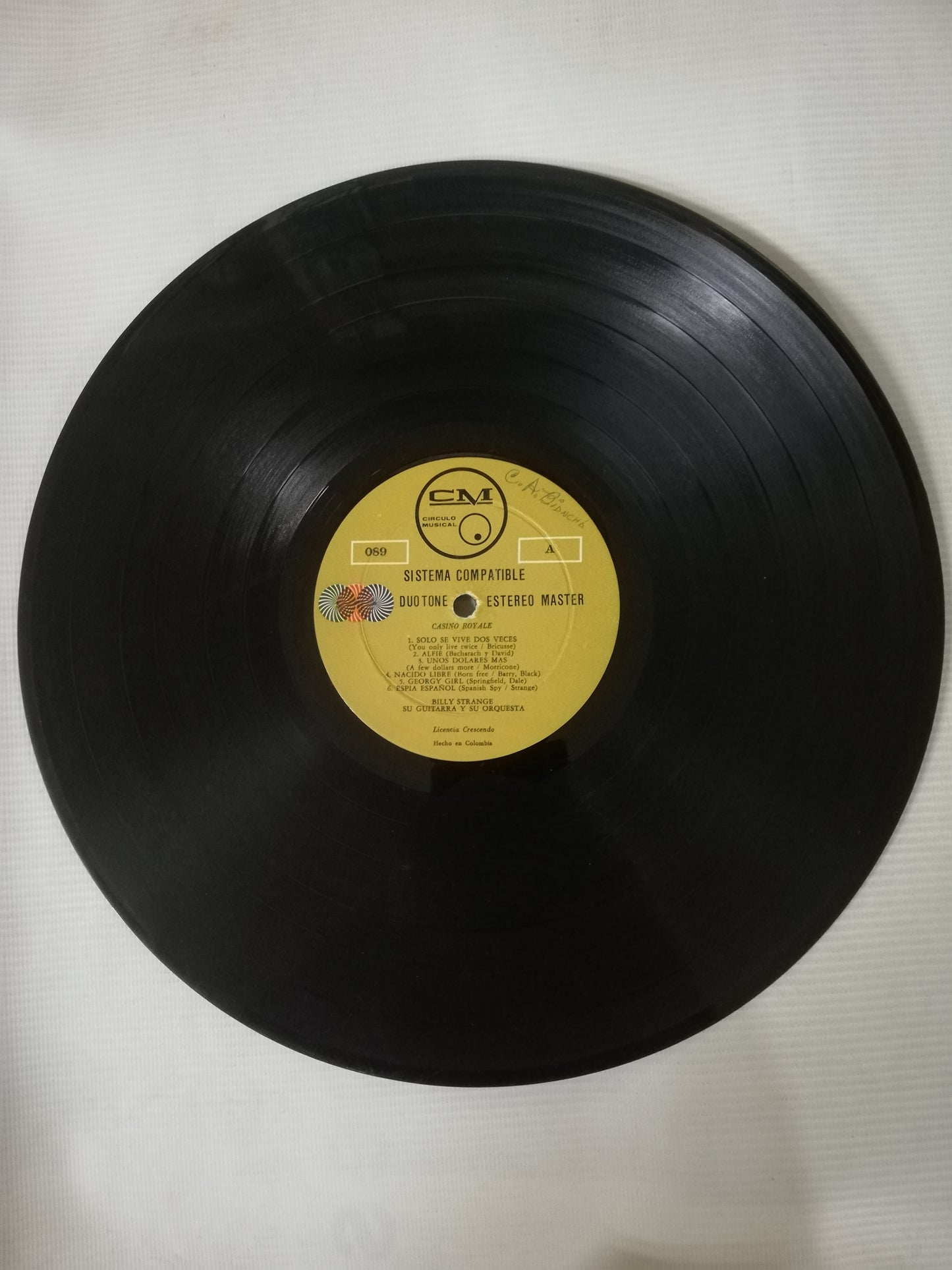 LP BILLY STRANGE SU GUITARRA Y SU ORQUESTA - DOS EXITOS DE JAMES BOND