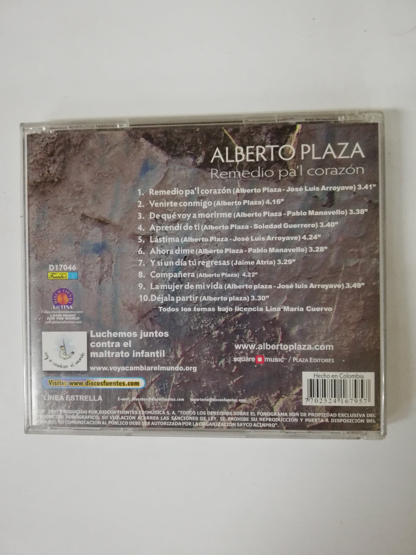 CD ALBERTO PLAZA - REMEDIO PA´L CORAZÓN