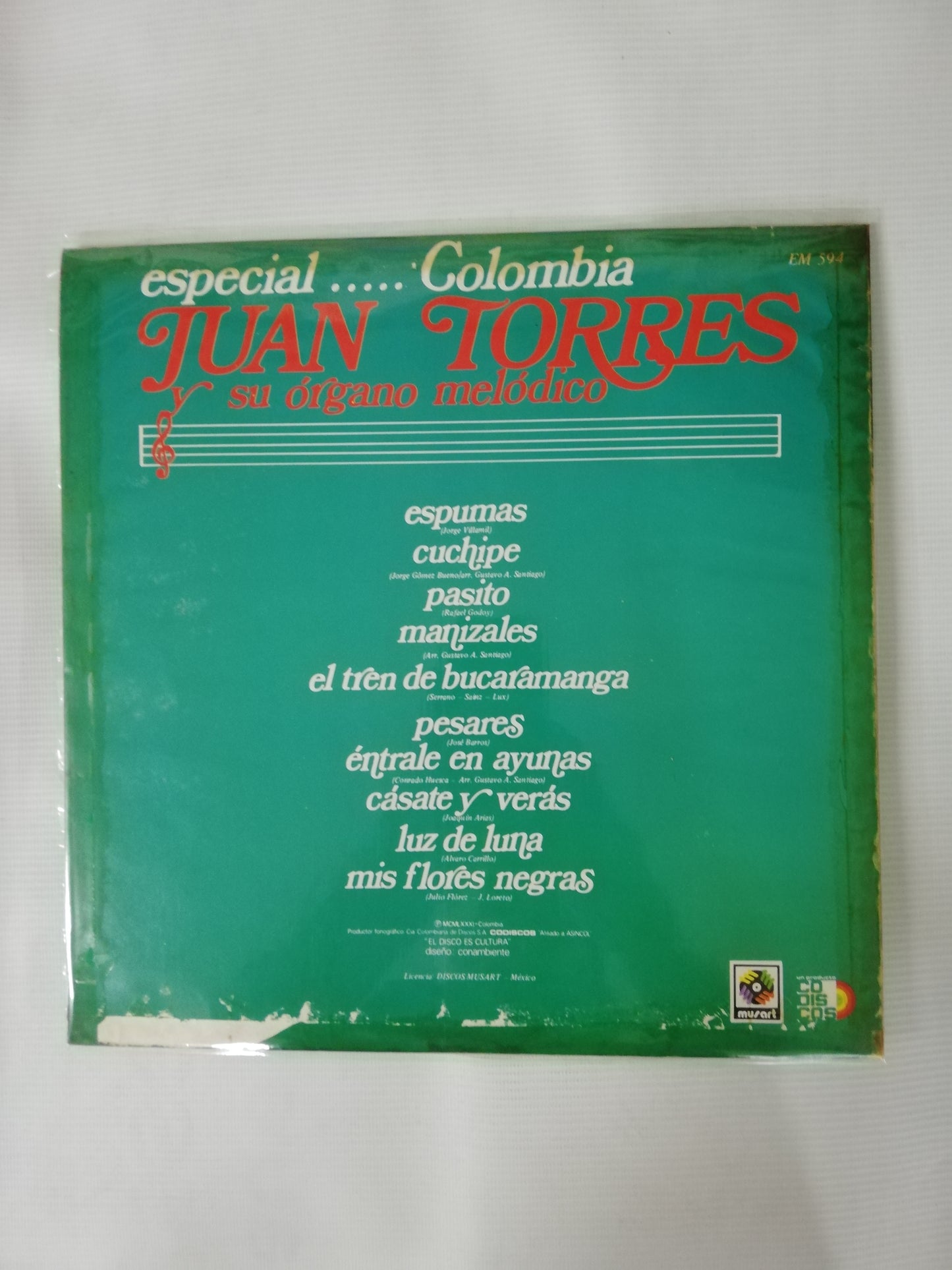 LP JUAN TORRES Y SU ORGANO MELÓDICO - ESPECIAL...COLOMBIA