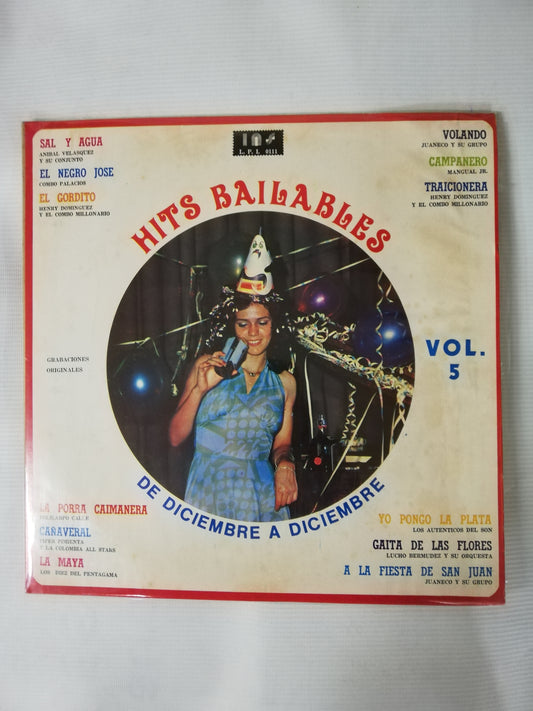 LP HITS BAILABLES DE DICIEMBRE A DICIEMBRE VOL. 5 - VARIOS INTÉRPRETES