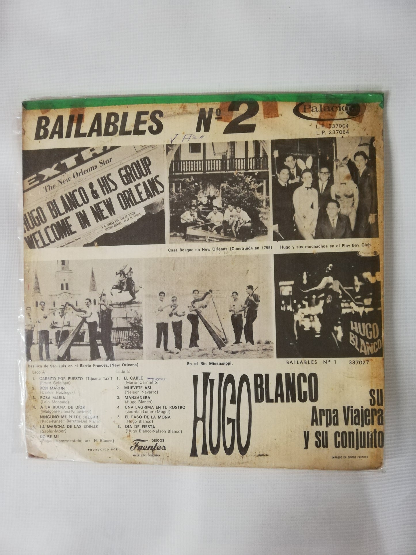 LP HUGO BLANCO Y SU ARPA VIAJERA - BAILABLES No. 2