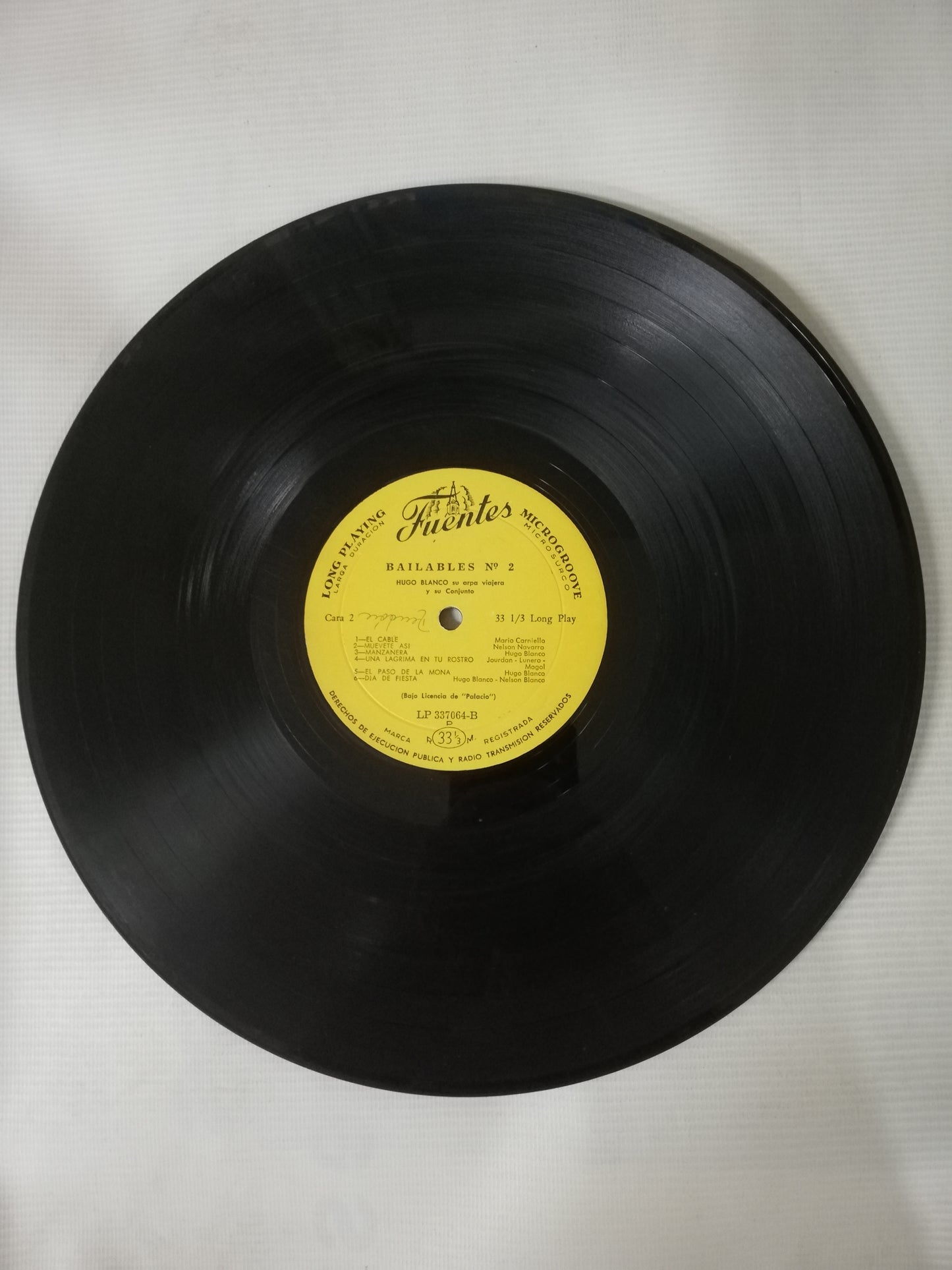 LP HUGO BLANCO Y SU ARPA VIAJERA - BAILABLES No. 2