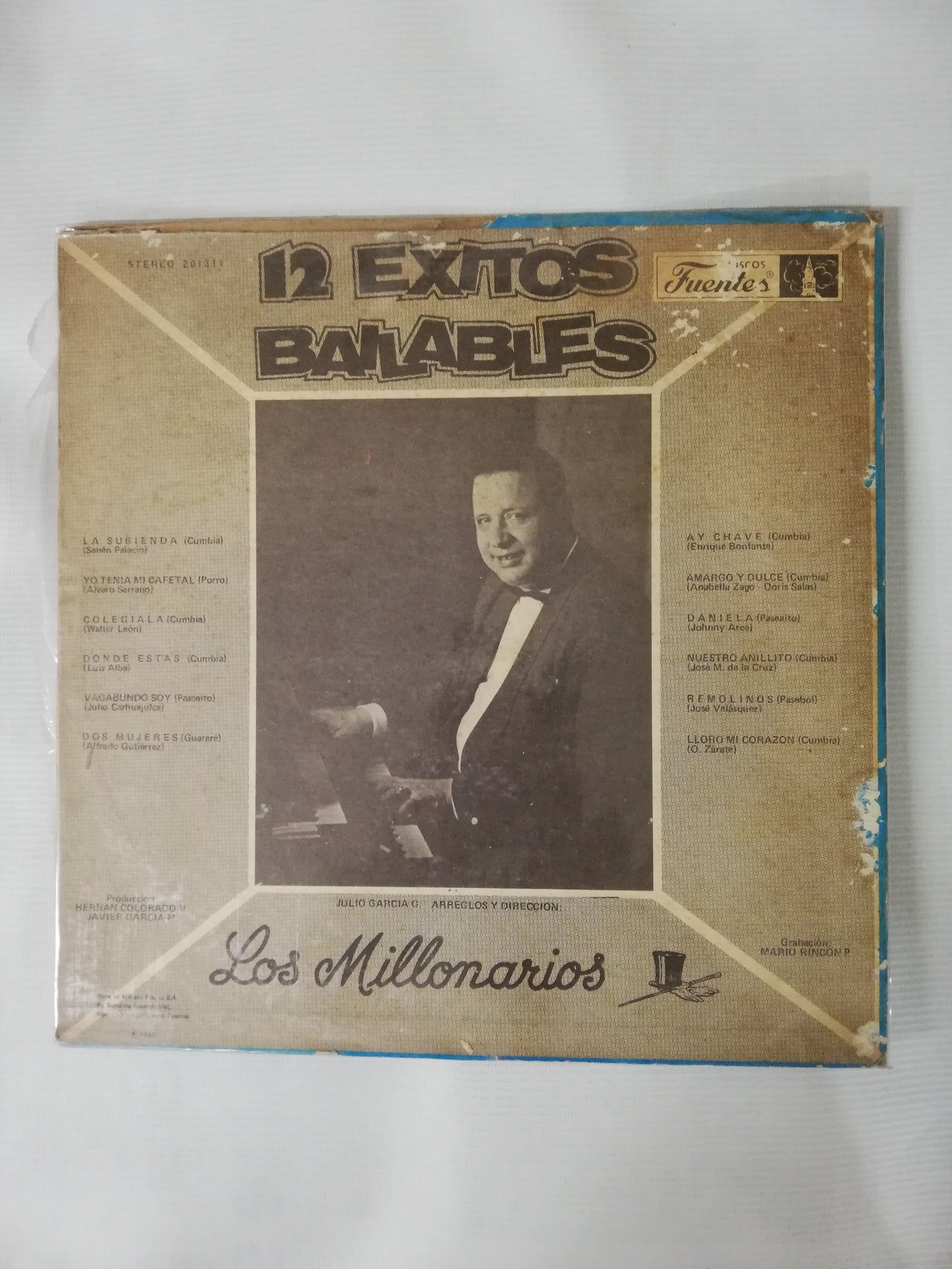 LP LOS MILLONARIOS - 12 EXITOS BAILABLES