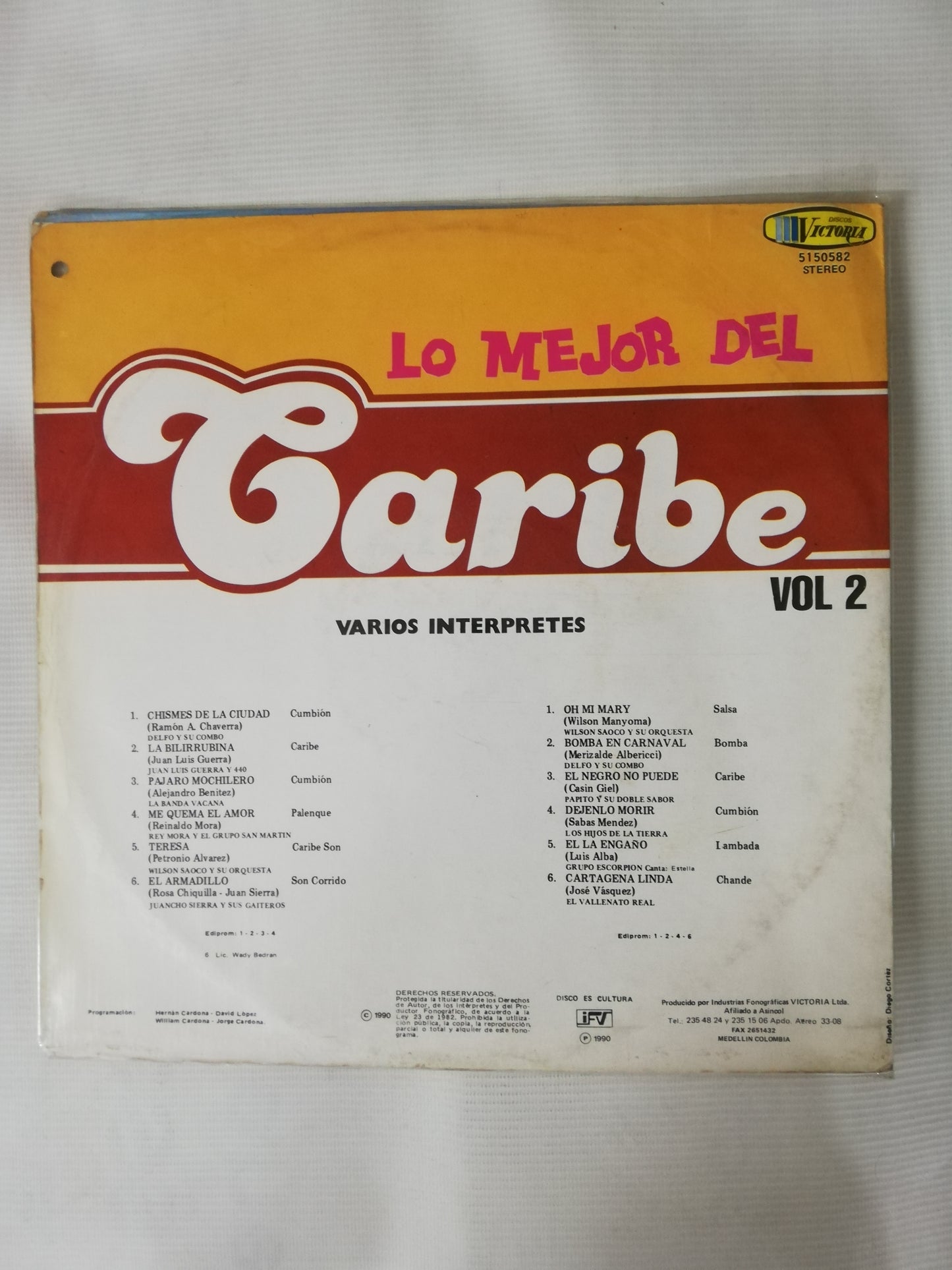LP LO MEJOR DEL CARIBE - LO MEJOR DEL CARIBE VOL. 2