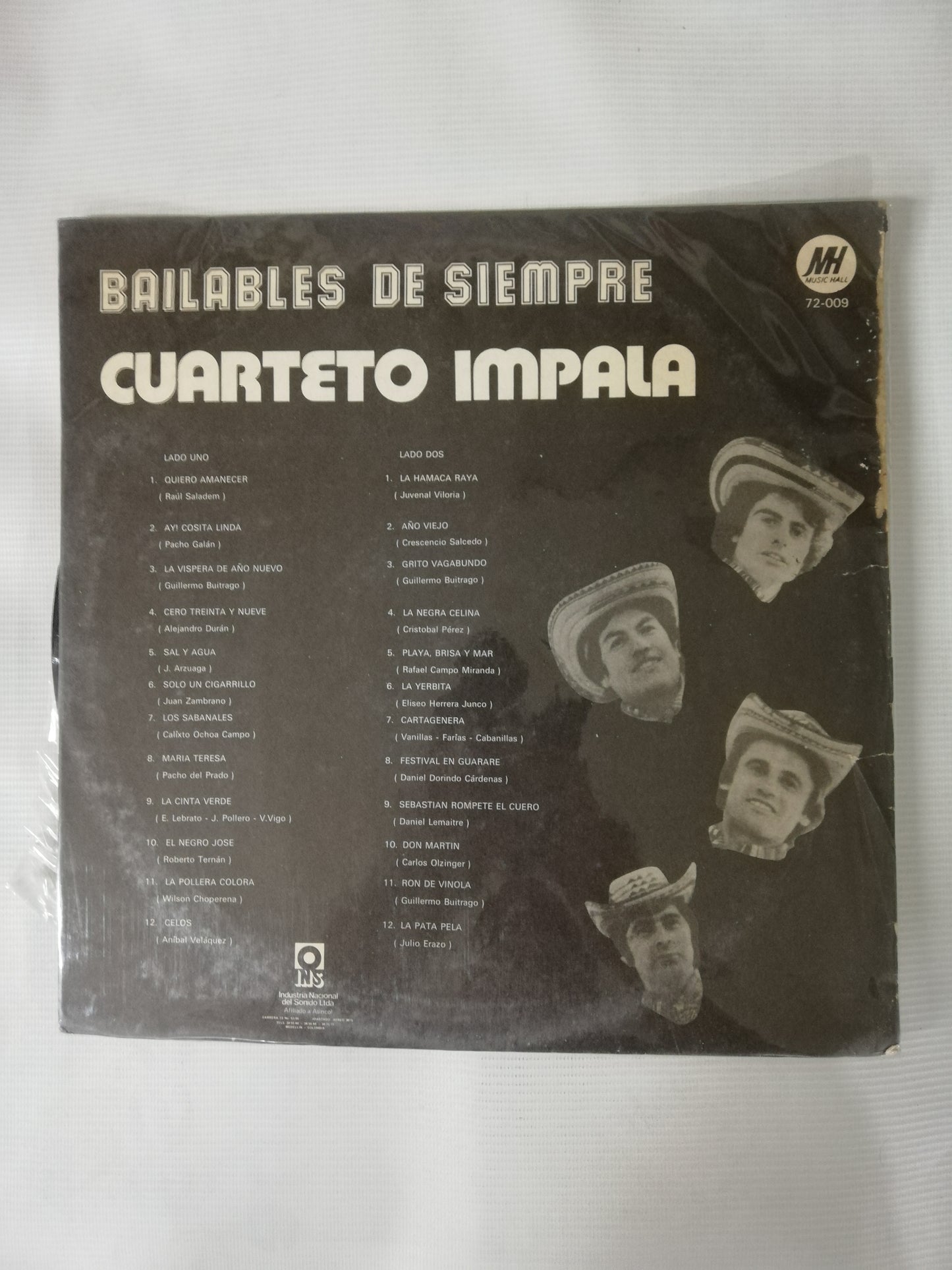 LP CUARTETO IMPALA - BAILABLES DE SIEMPRE