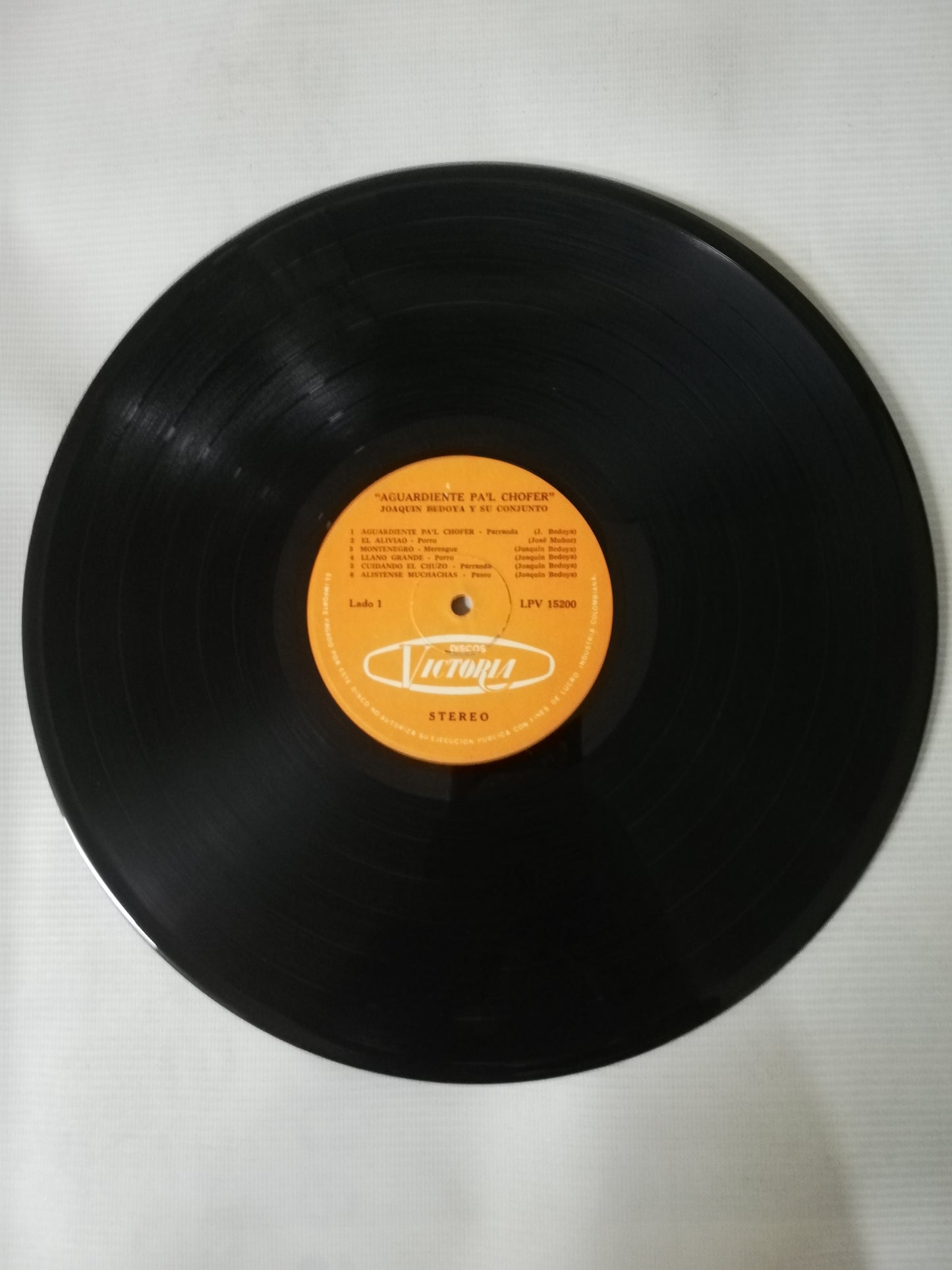 LP JOAQUIN BEDOYA Y SU CONJUNTO - AGUARDIENTE PA´L CHOFER