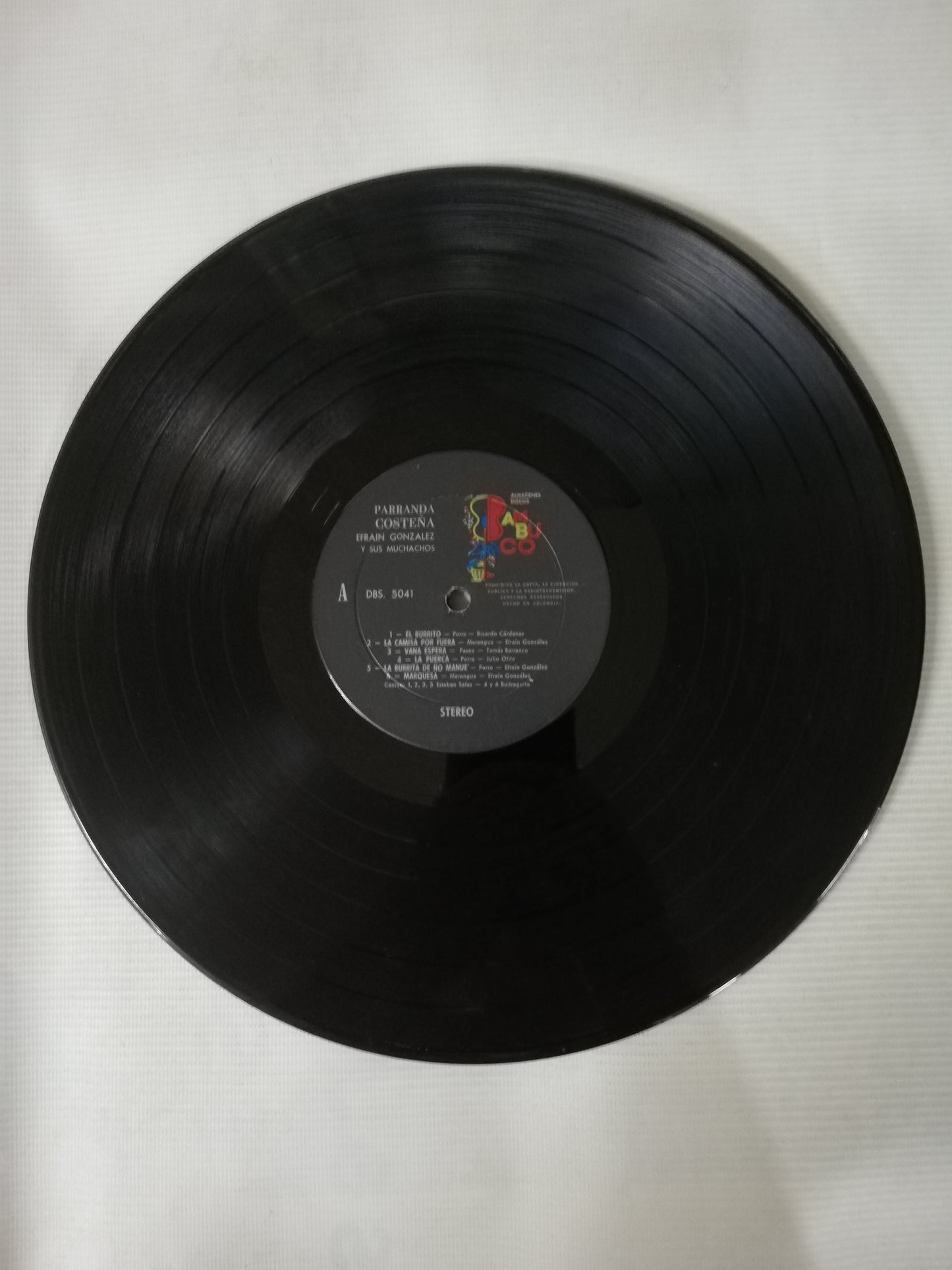 LP EFRAIN GONZALEZ Y SUS MUCHACHOS - PARRANDA COSTEÑA